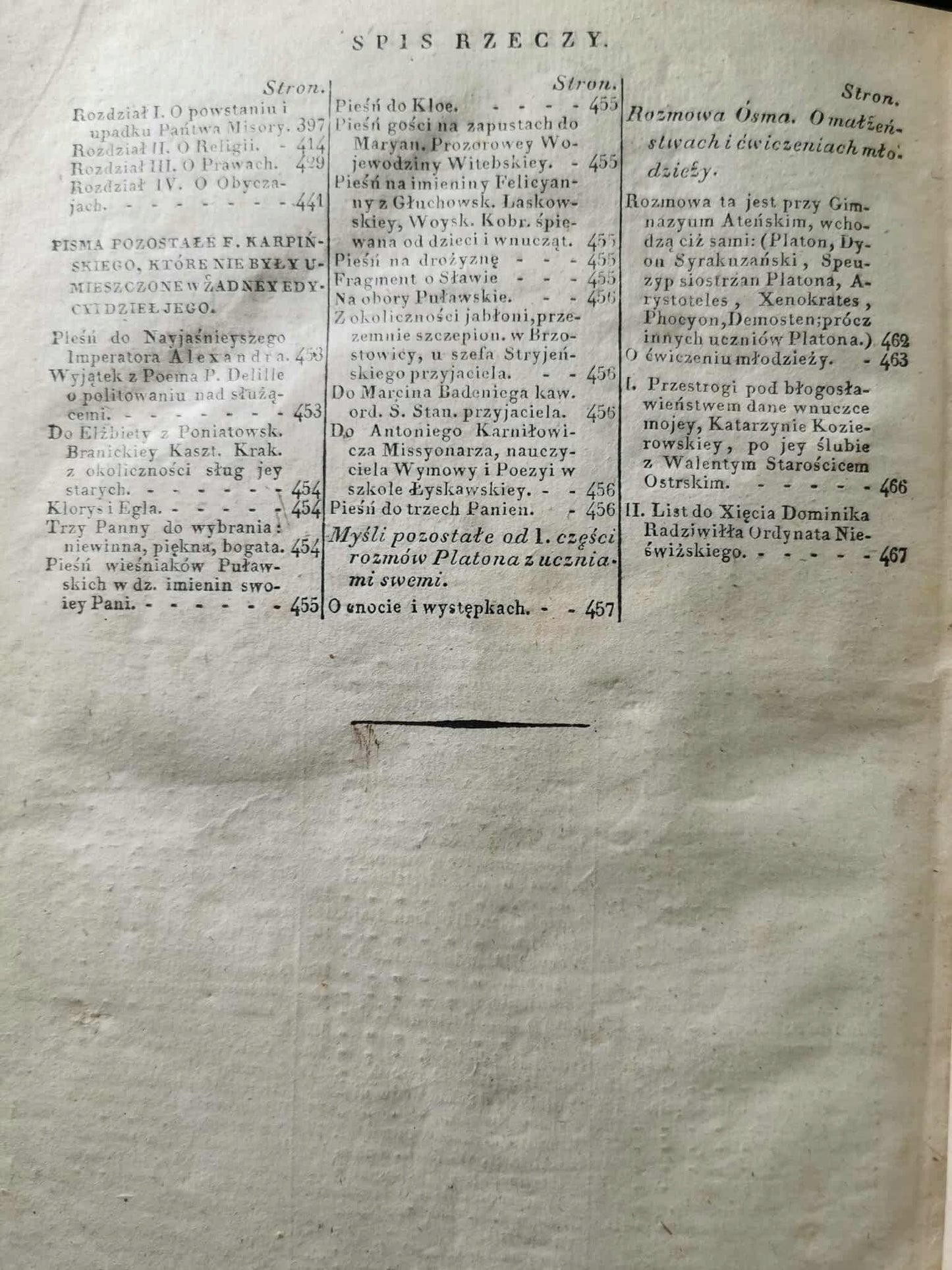 Dzieła Franciszka Karpińskiego [WYDANIE STEREOTYPOWE] [WARSZAWA 1830]