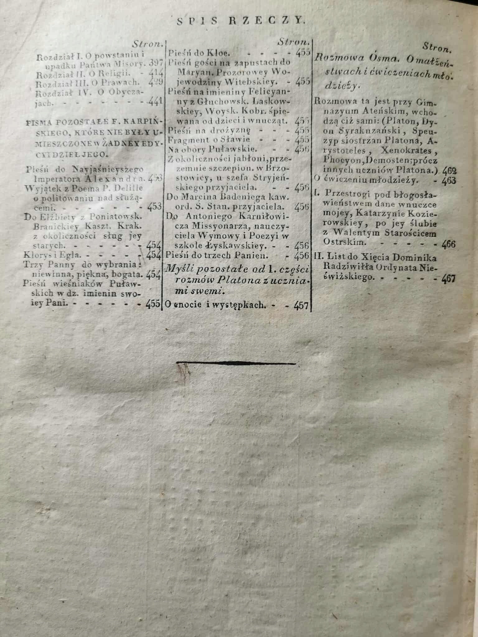 Dzieła Franciszka Karpińskiego [WYDANIE STEREOTYPOWE] [WARSZAWA 1830]