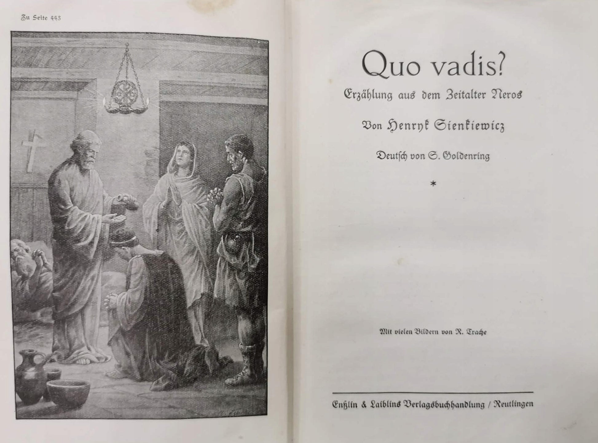 Quo Vadis. Historischer roman von Heinrich Sienkiewicz [c. 1921]