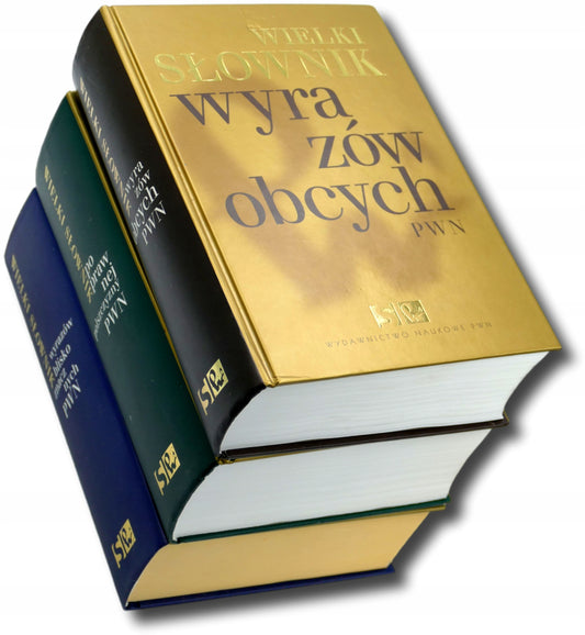 3 TOMY Wielkiego Słownika wyrazów PWN