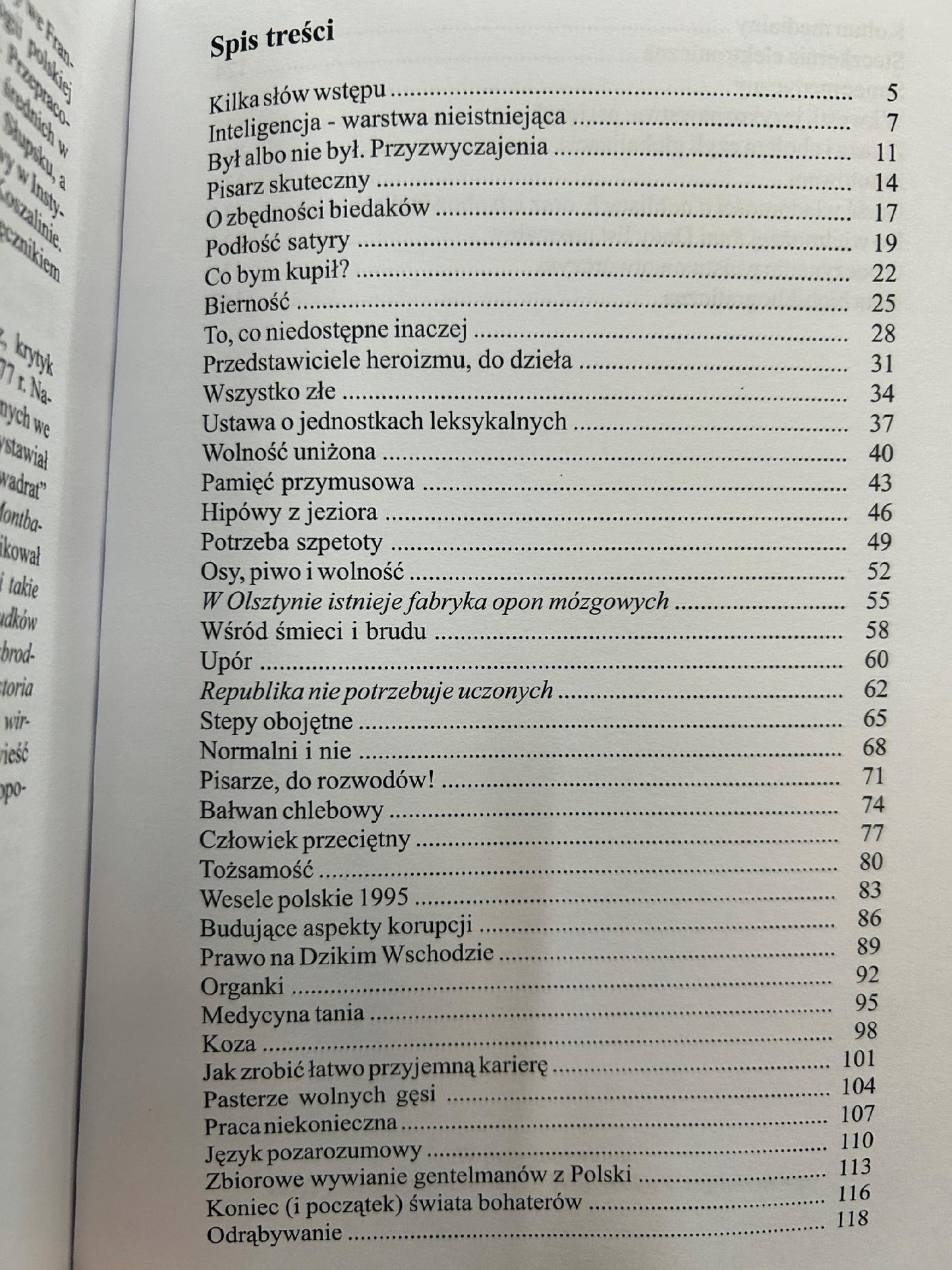 Oścień w mózgu. Felietony wybrane - Anatol Ulman