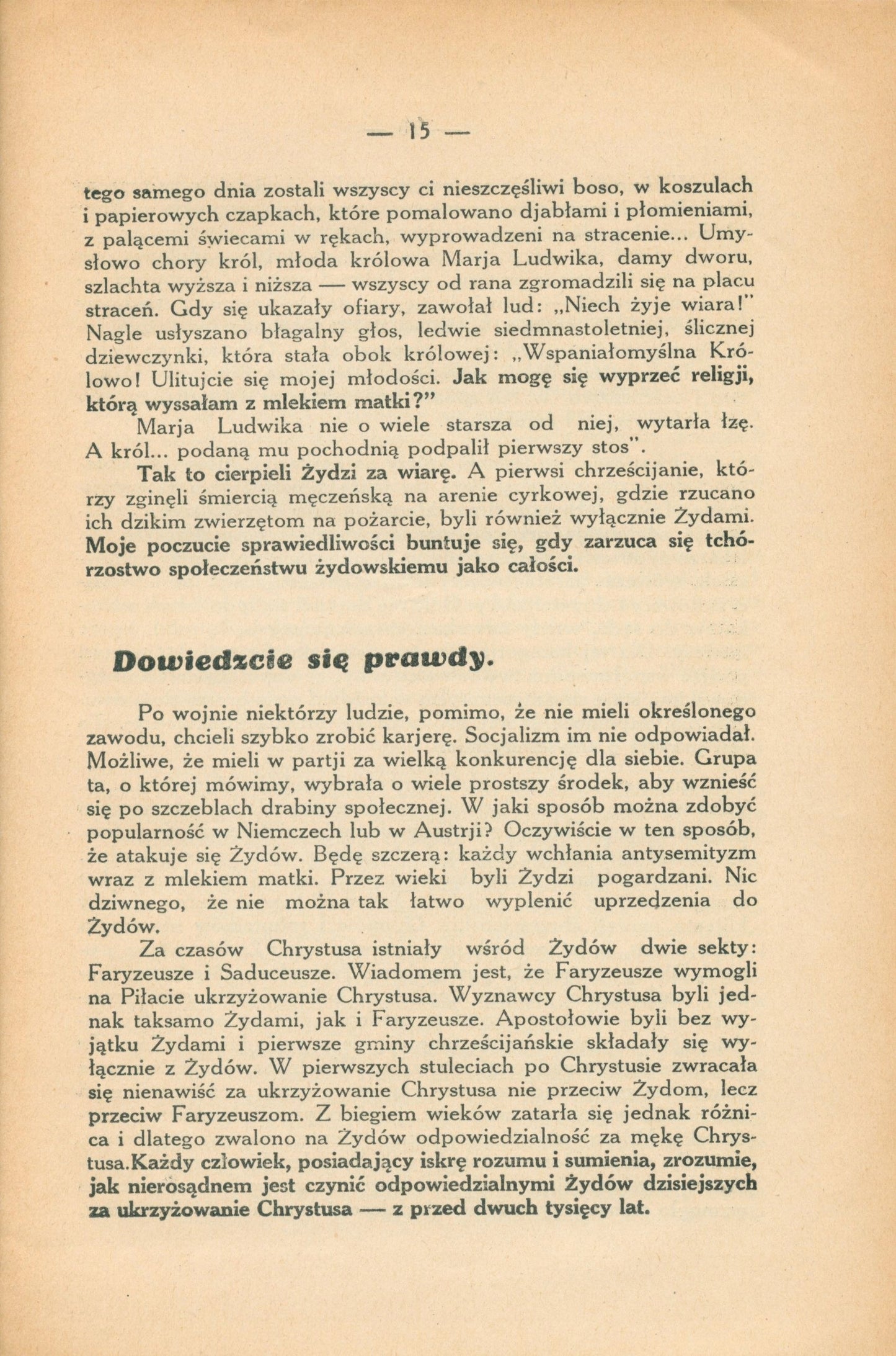 Tak? czy tak? Prawda o antysemityźmie Harand Irena [Kraków 1933]
