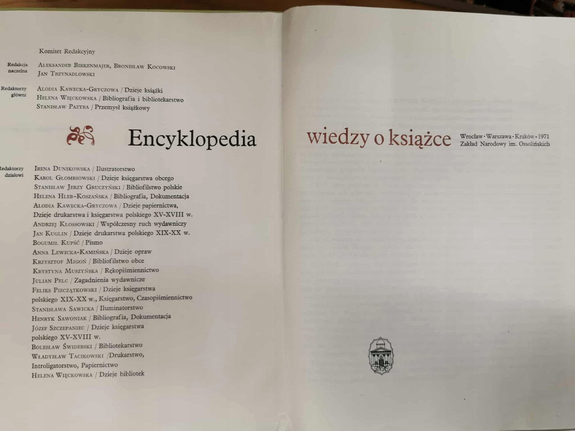 Encyklopedia wiedzy o książce, Praca zbiorowa