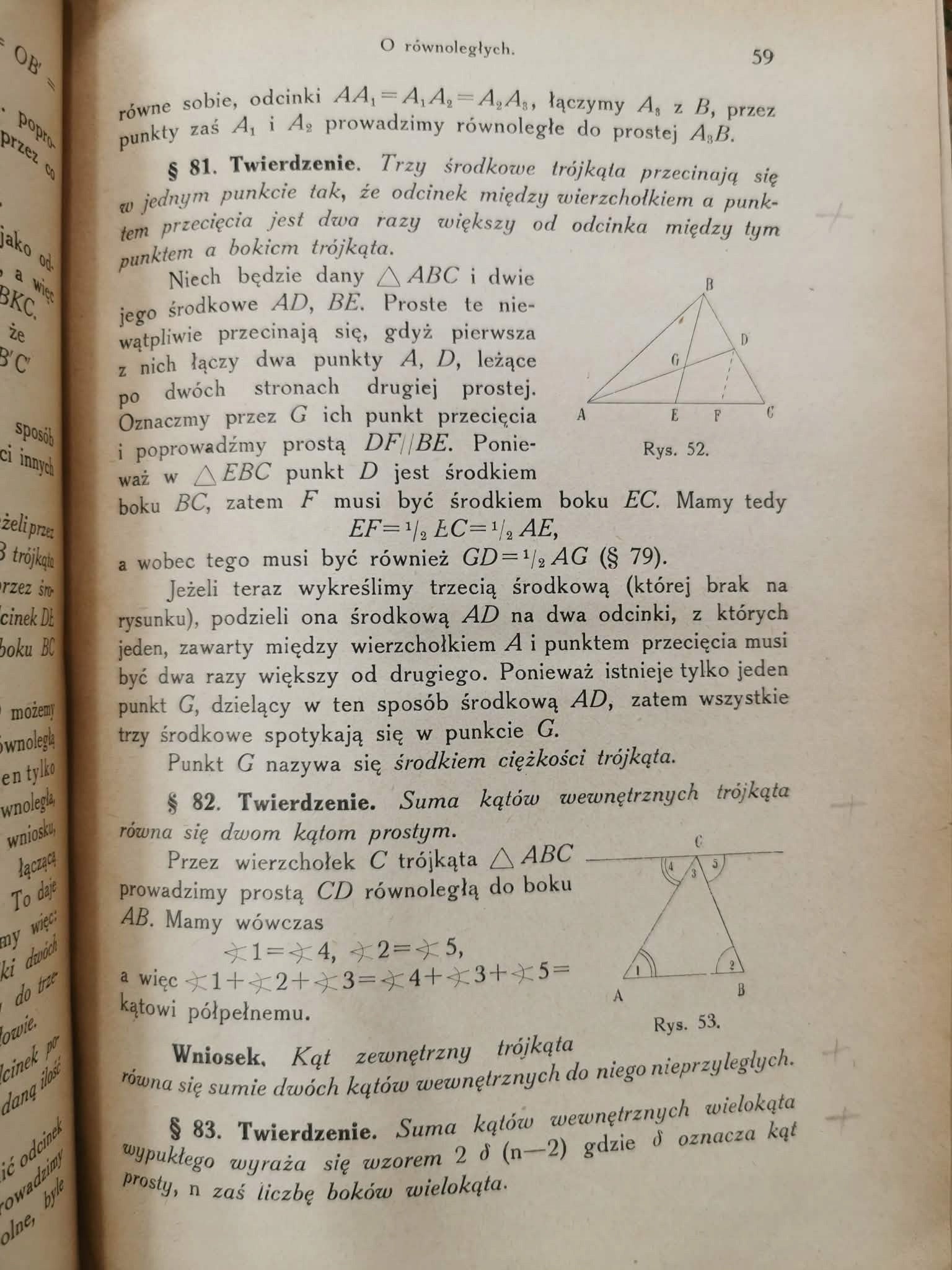 Zarys Geometrii Elementarnej, Wł. Wojtowicz [1926]