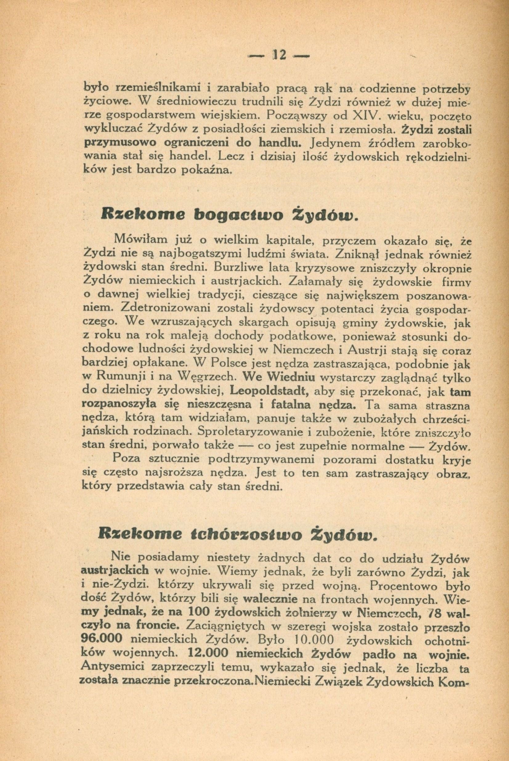 Harand Irena, Tak? czy tak? Prawda o antysemityźmie, Tłum. z niem.