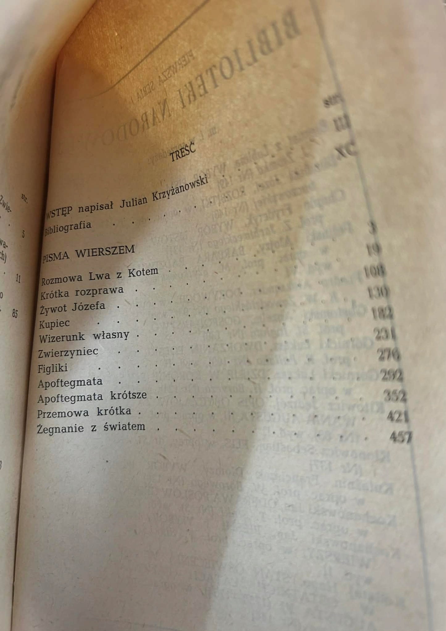 Pisma wierszem. Wybór - Mikołaj Rej [Biblioteka Narodowa]