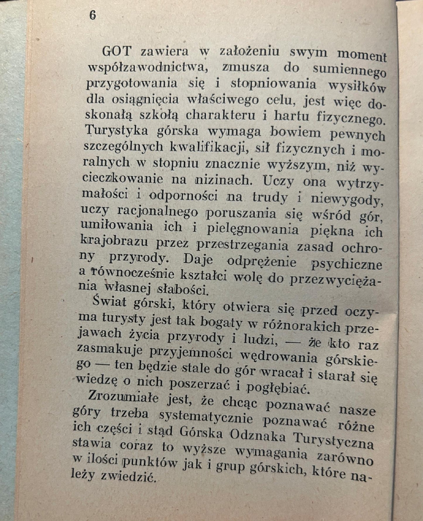 Regulamin Górskiej Odznaki Turystycznej. ABC górskiego turysty przedwojenna