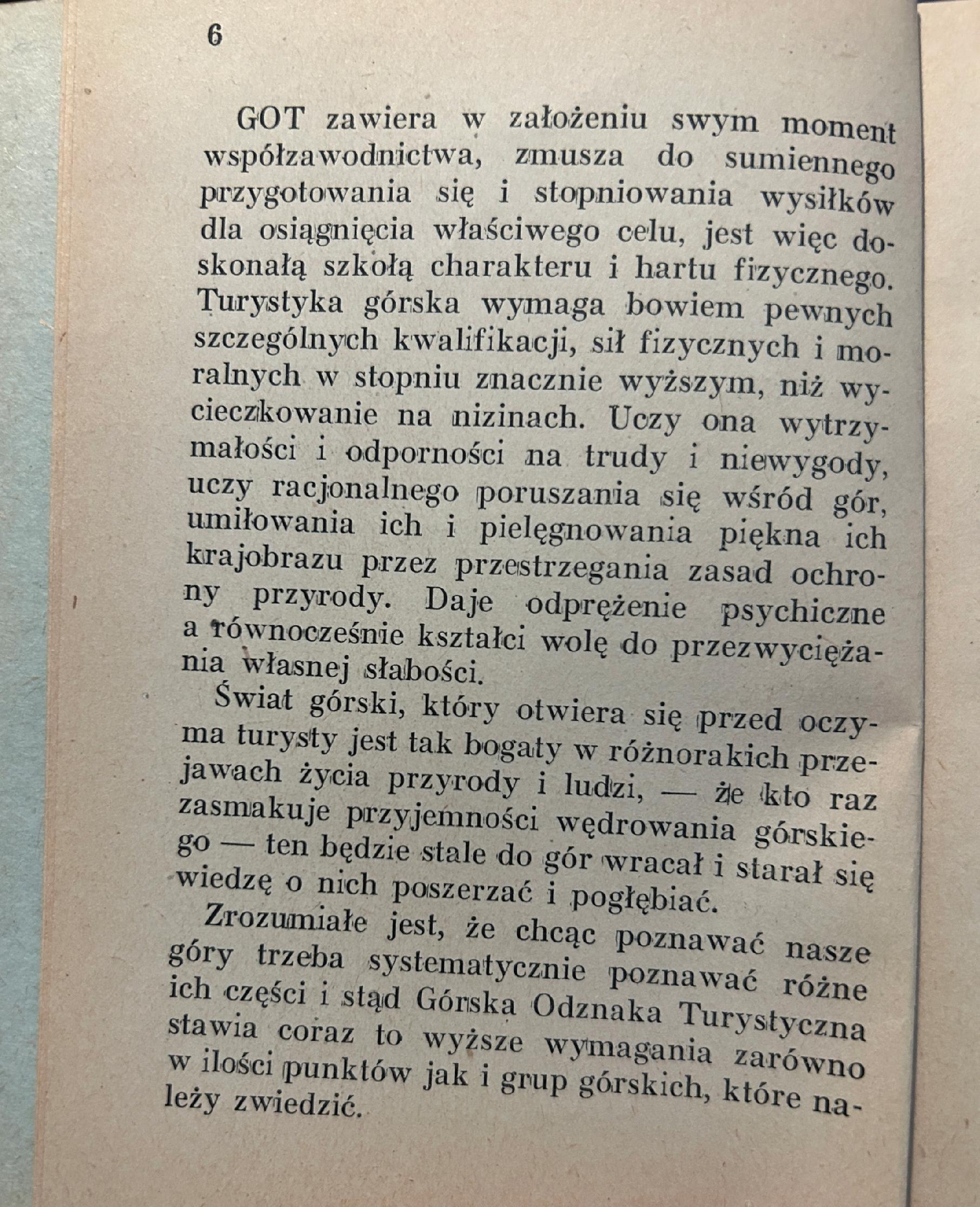 Regulamin Górskiej Odznaki Turystycznej. ABC górskiego turysty przedwojenna