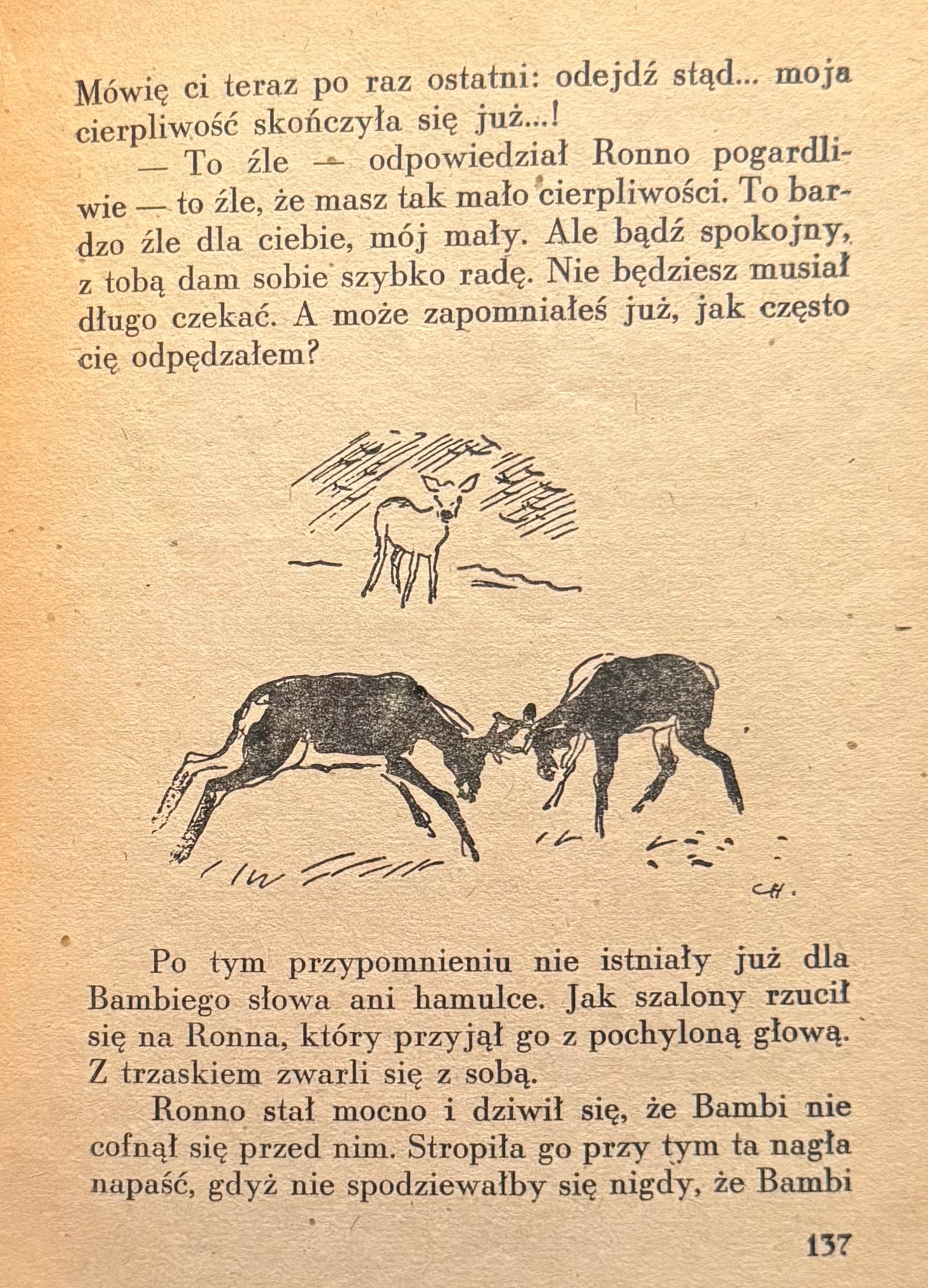 Bambi Opowieść leśna Feliks Salten [1946] [il. Charlie]