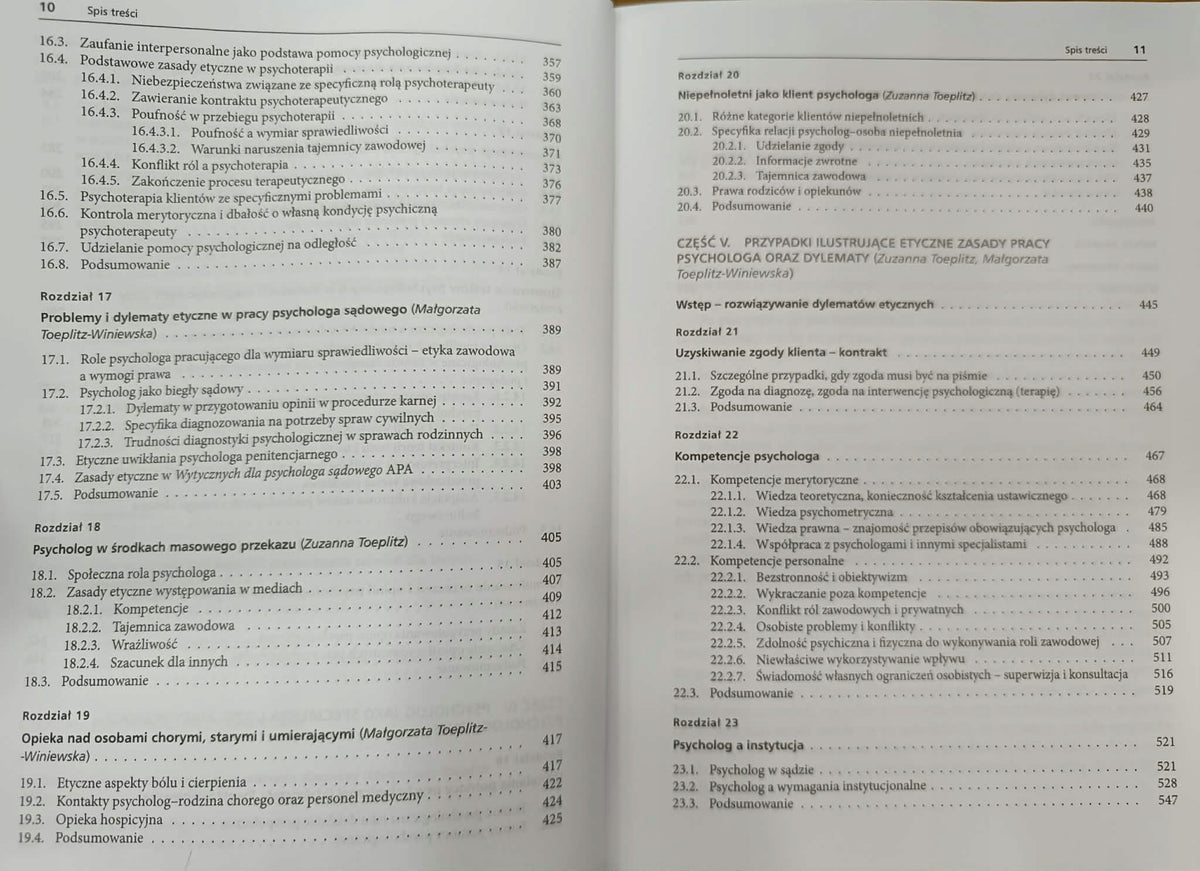 Etyka zawodu psychologa, Praca zbiorowa, PWN