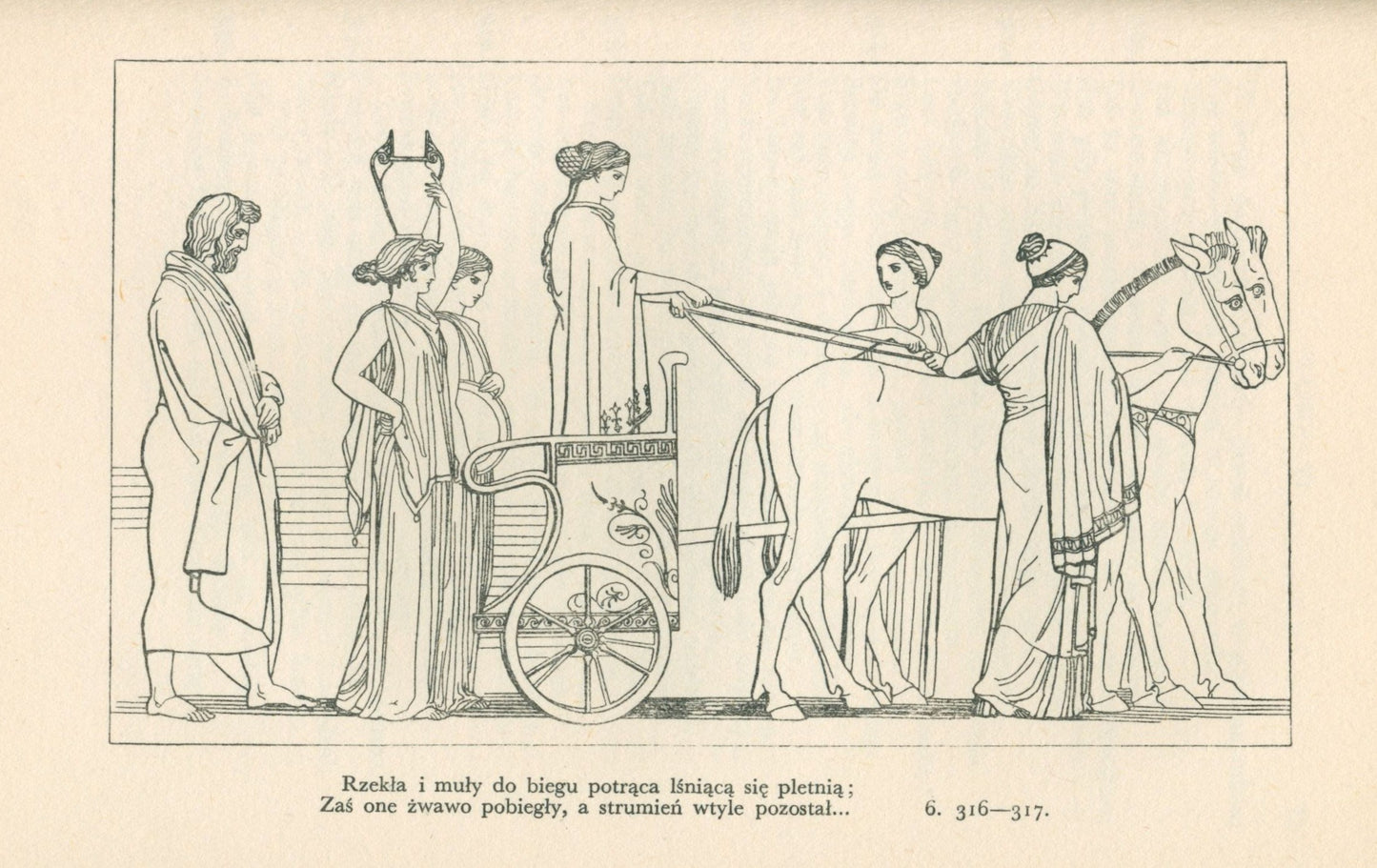 Homer, Odyseja [1935] [oprawa artystyczna] [ilustrował J. Flaxman]