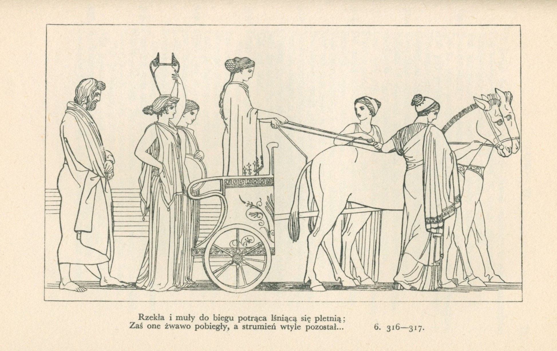 Homer, Odyseja [1935] [oprawa artystyczna] [ilustrował J. Flaxman]