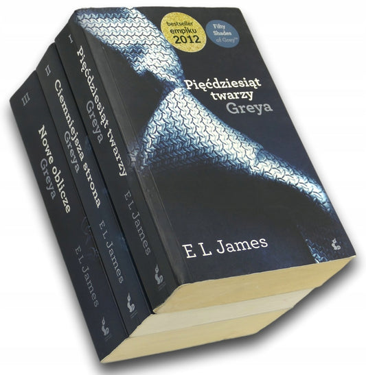 Cykl Pięćdziesiąt odcieni Tom 1-3 E. L. James (zestaw 3 książek)