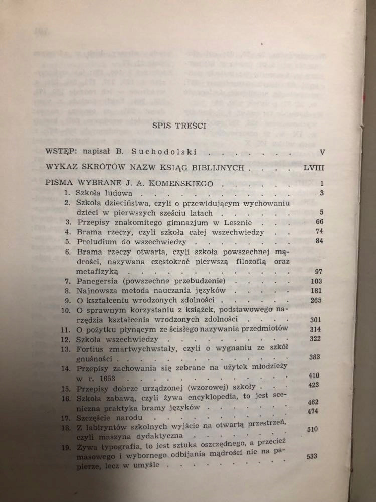 Pisma wybrane - Jan Amos Komeński