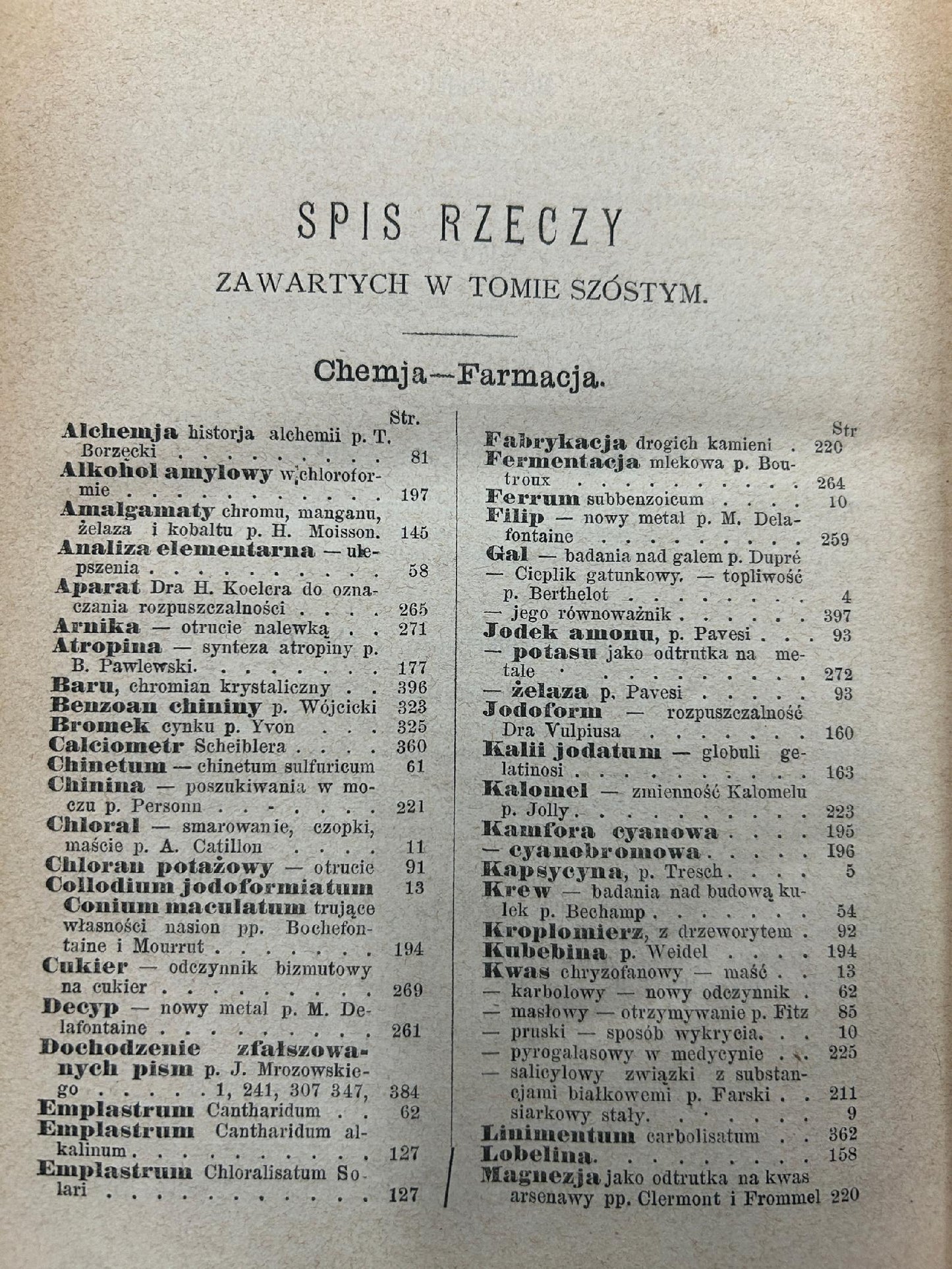 Wiadomości farmaceutyczne pod redakcją Jana Mrozowskiego Tom VI [1880 r.]