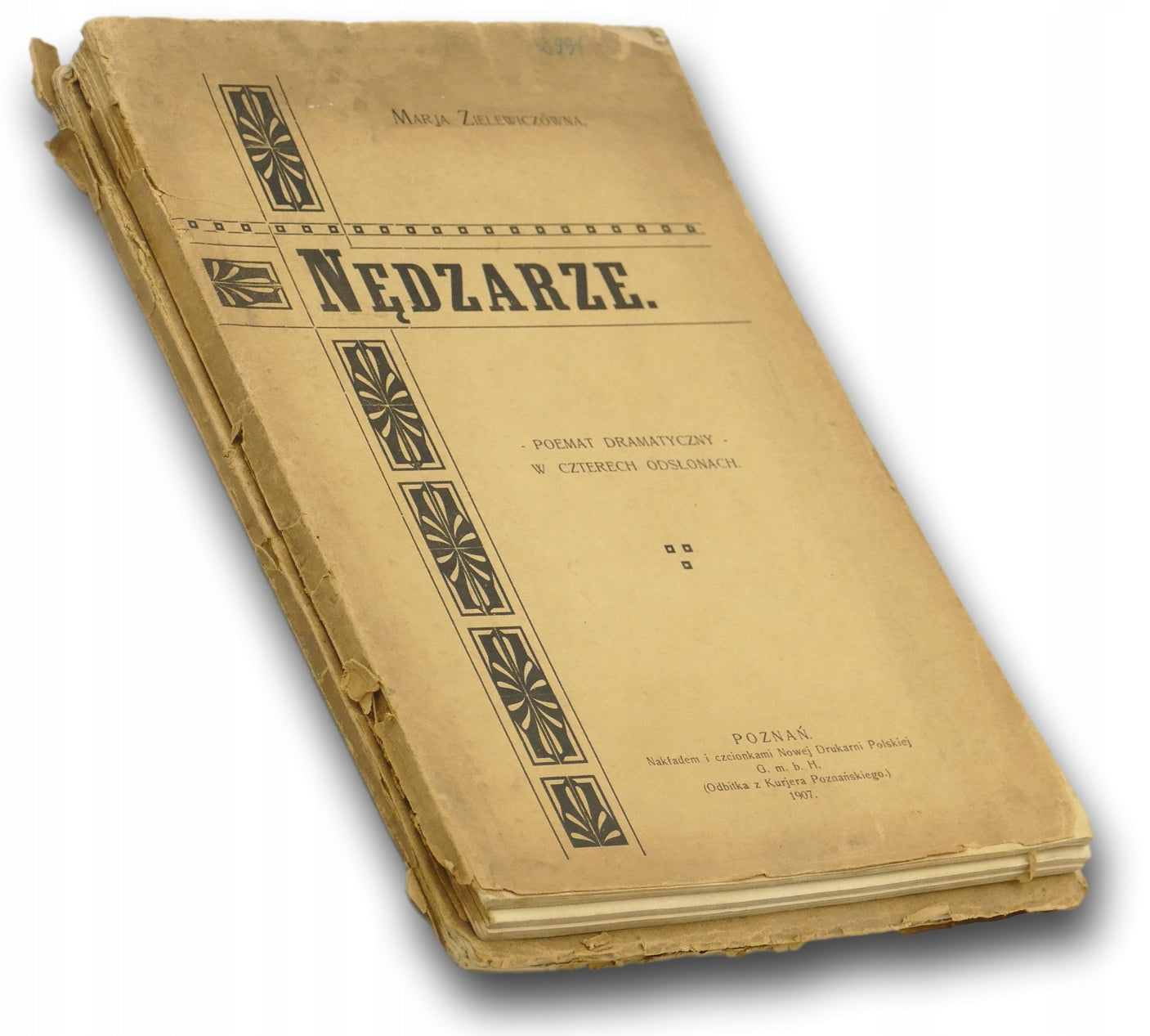 Nędzarze. Poemat dramatyczny w 4 odsłonach - Marja Zielewiczówna [1907 r.]