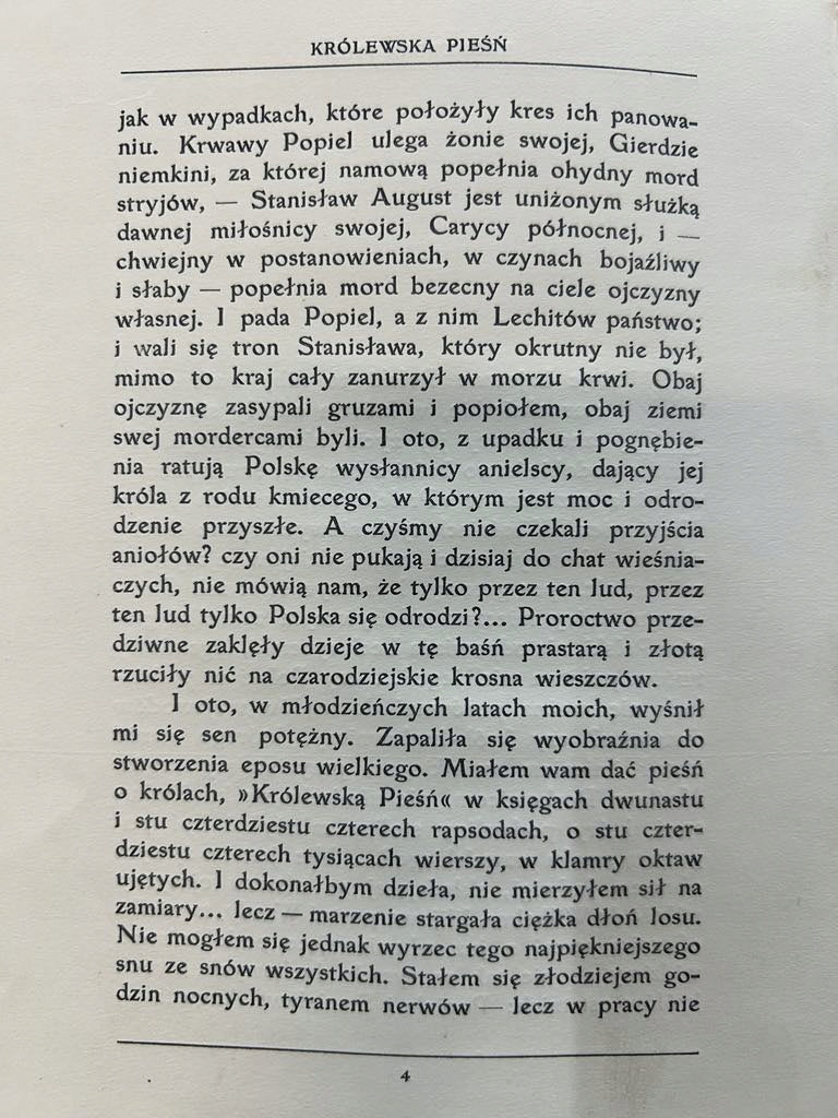 Królewska pieśń - Kazimierz Gliński [1907 r.]