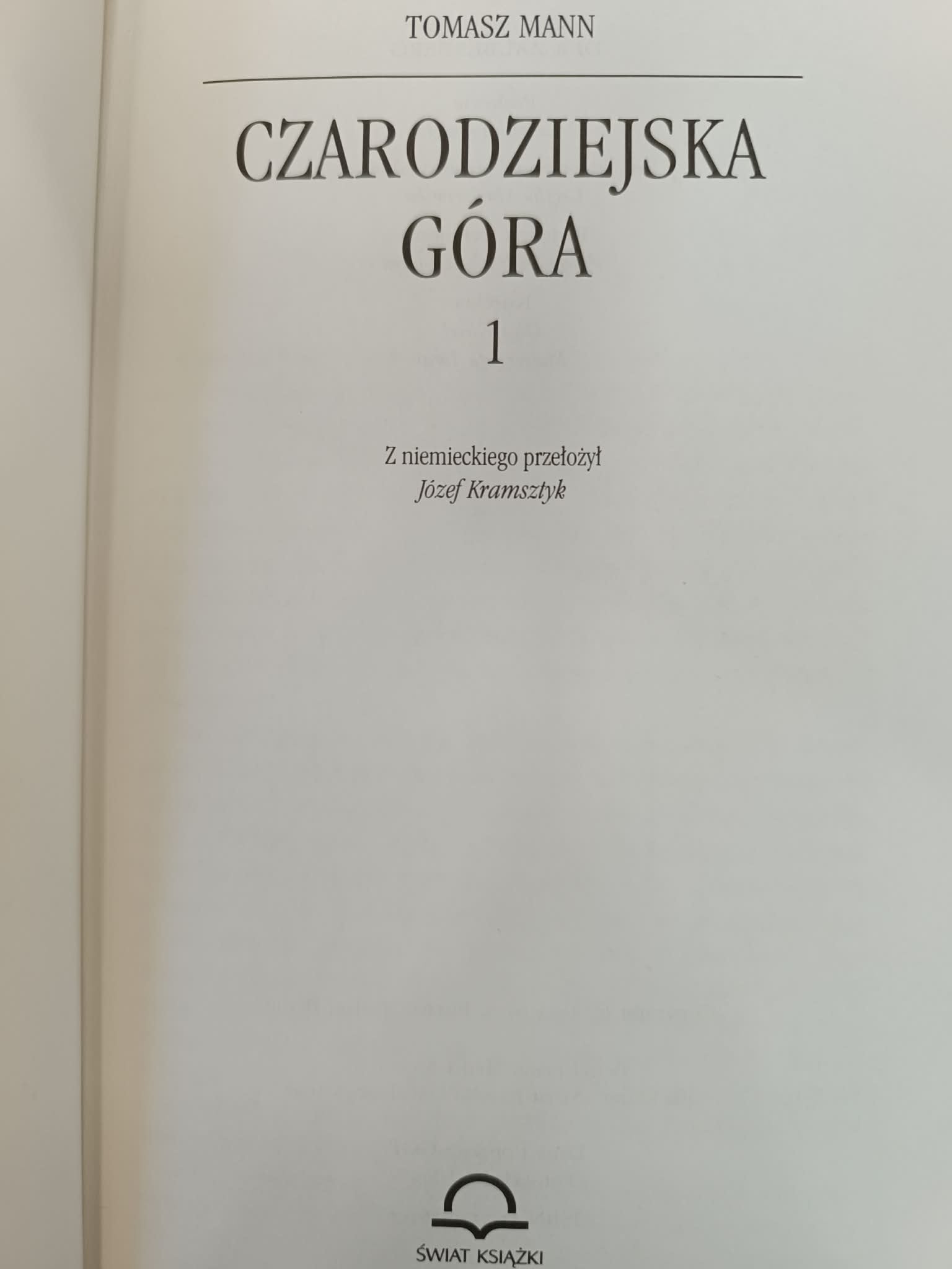 Tomasz Mann x2 Czarodziejska góra T. 1, 2