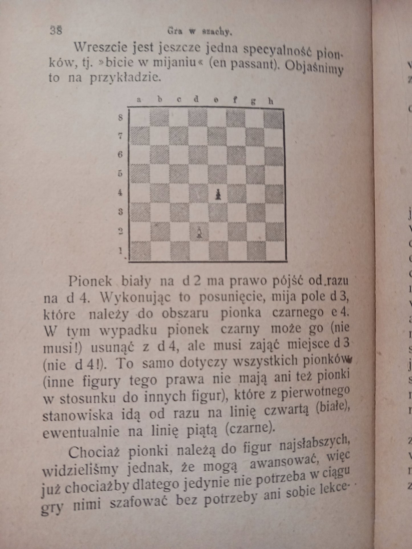 Gra w szachy. Teoretyczny i praktyczny przewodnik B. Cięglewicz [ca 1911]