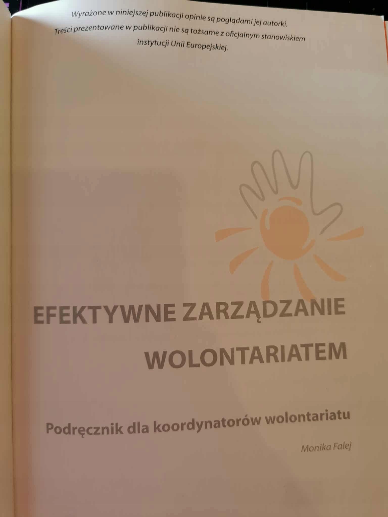 Efektywne zarządzanie wolontariatem, Monika Falej