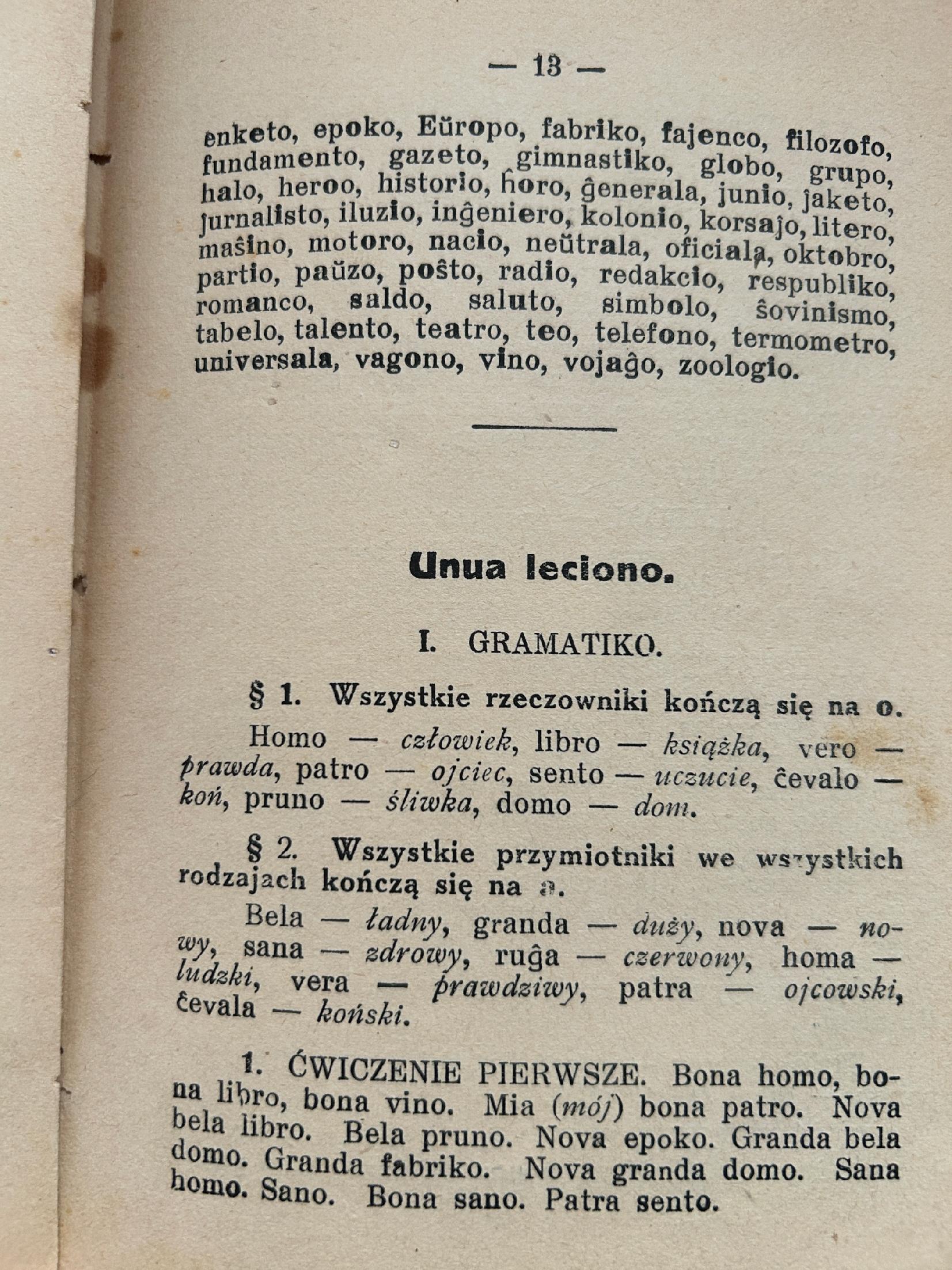 Język esperanto dla Polaka bez pomocy nauczyciela-Józef Wilder przedwojenna