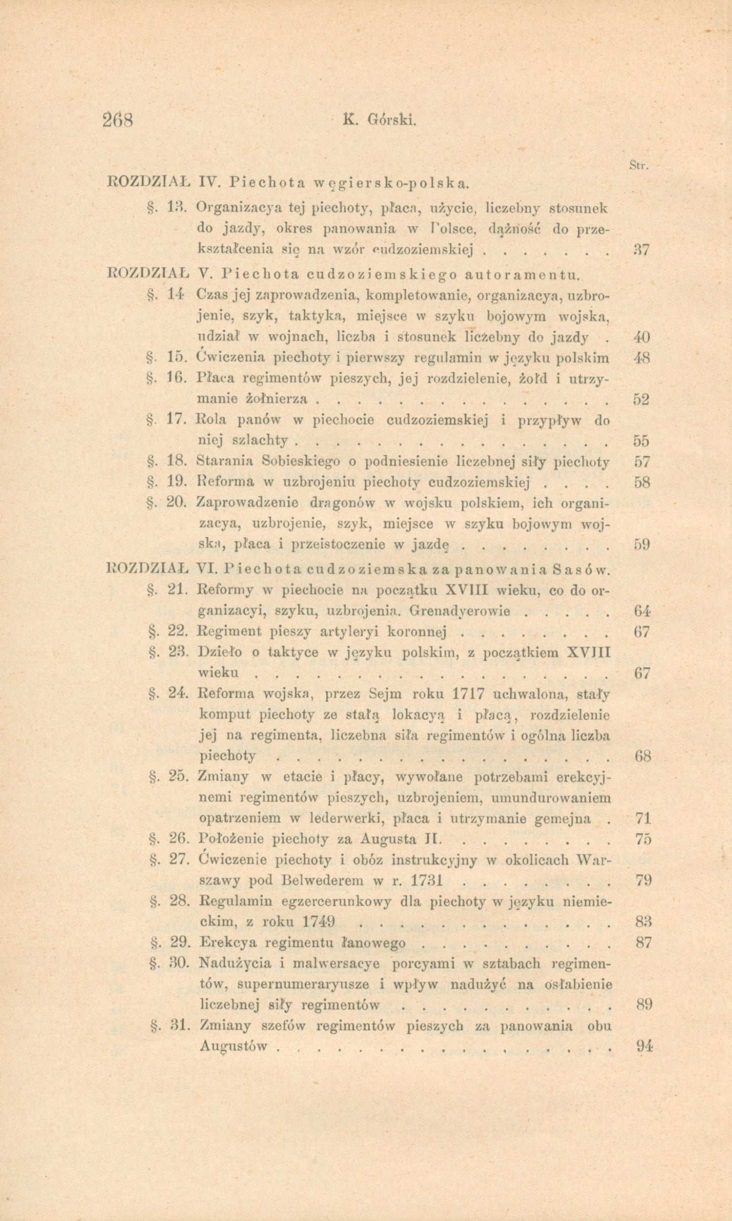 Górski Konstanty- Historya piechoty polskiej [Kraków 1893]