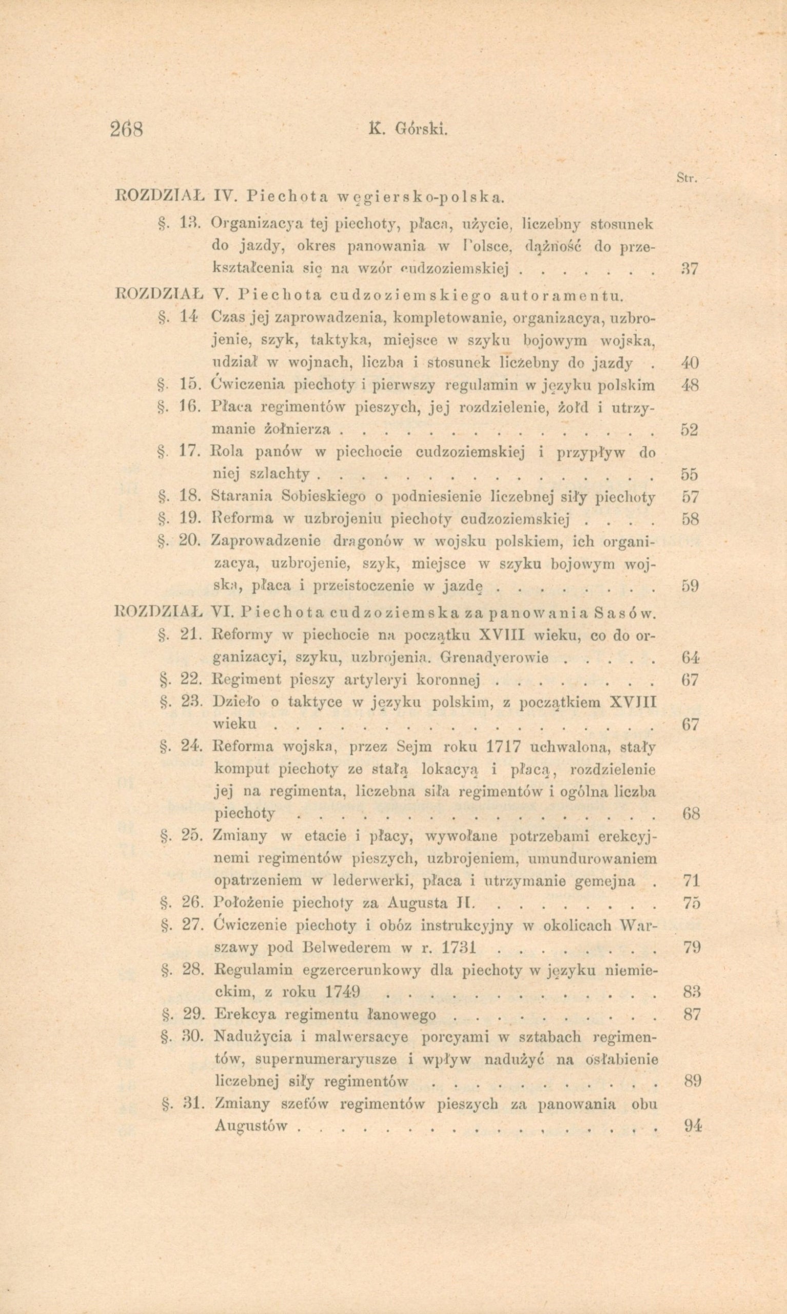 Górski Konstanty- Historya piechoty polskiej [Kraków 1893]