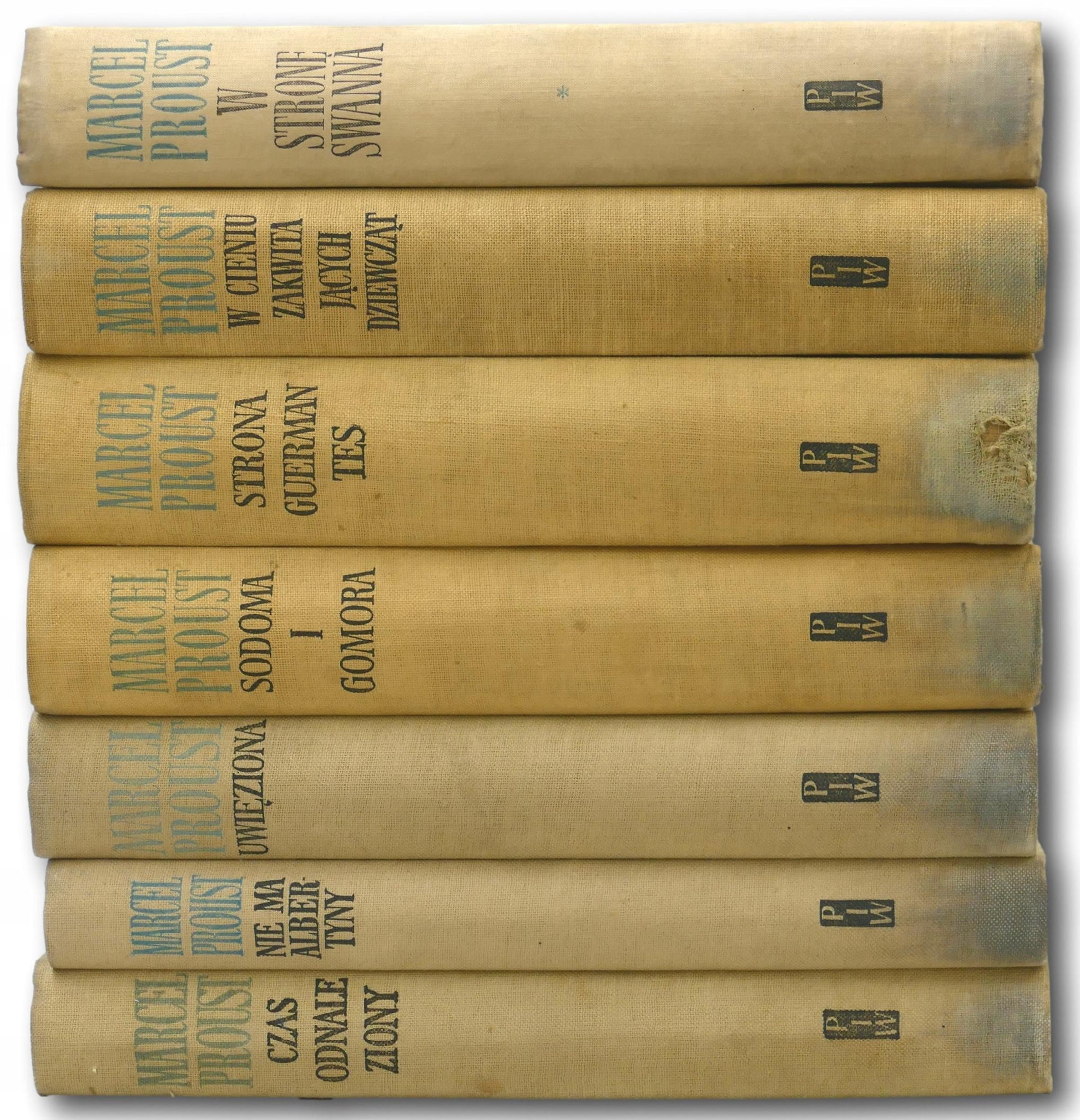 W poszukiwaniu straconego czasu Marcel Proust Tom I-VII [komplet]