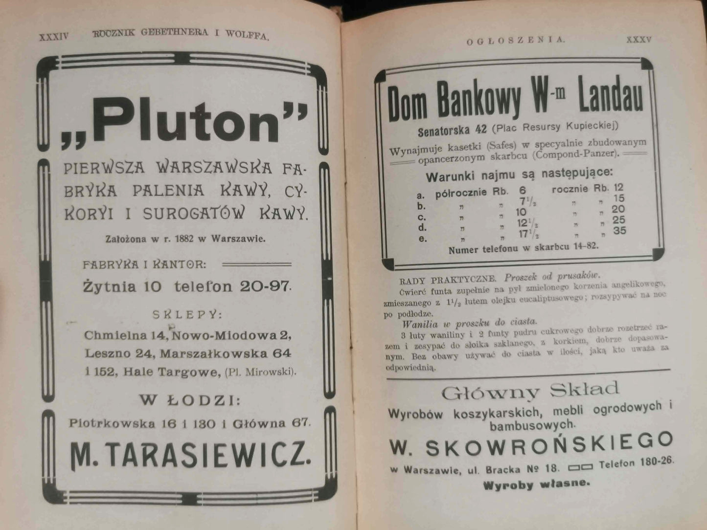 Rocznik Gebethnera i Wolffa, Kalendarz encyklopedyczno - praktyczny [1911]