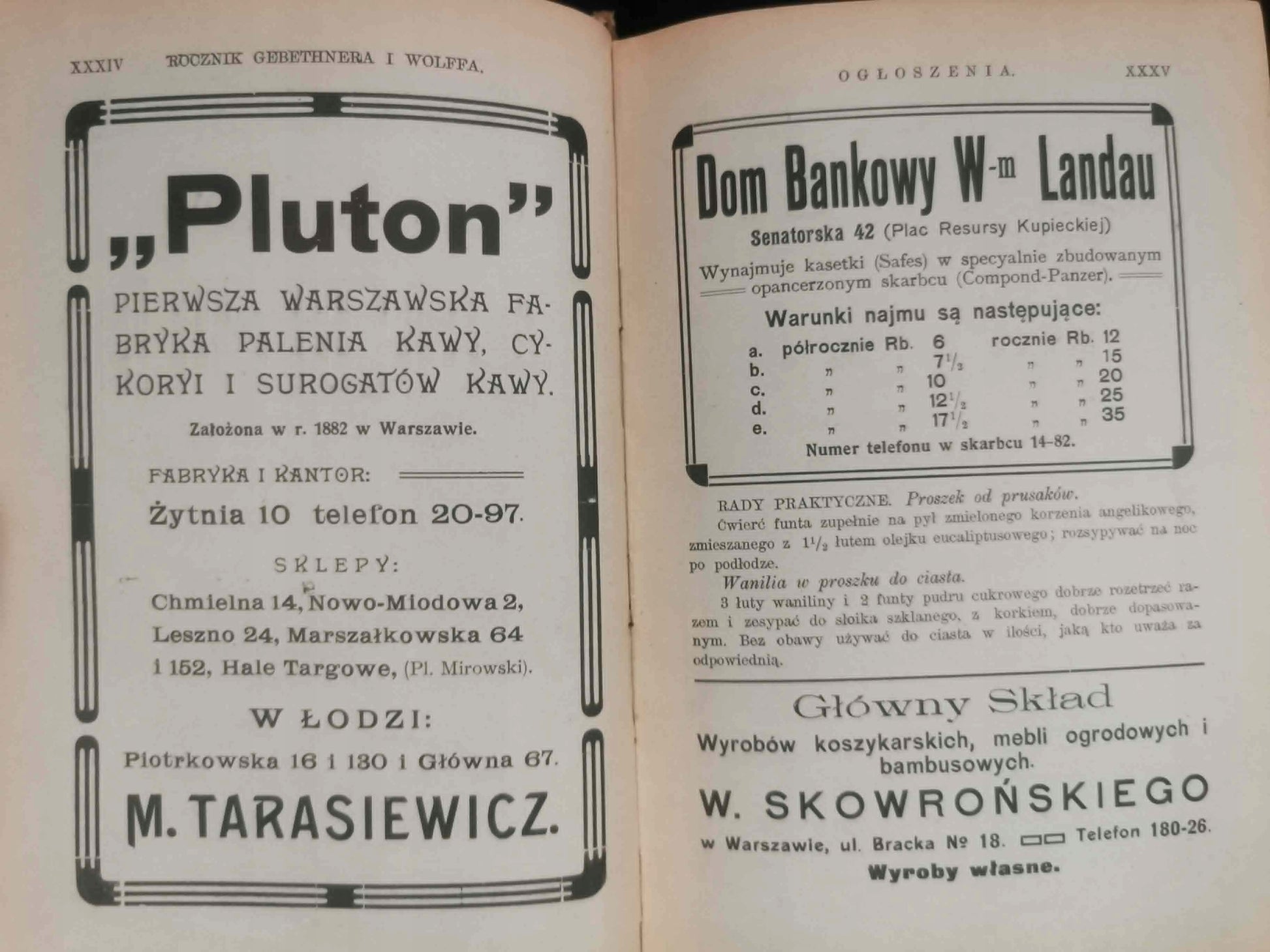 Rocznik Gebethnera i Wolffa, Kalendarz encyklopedyczno - praktyczny [1911]