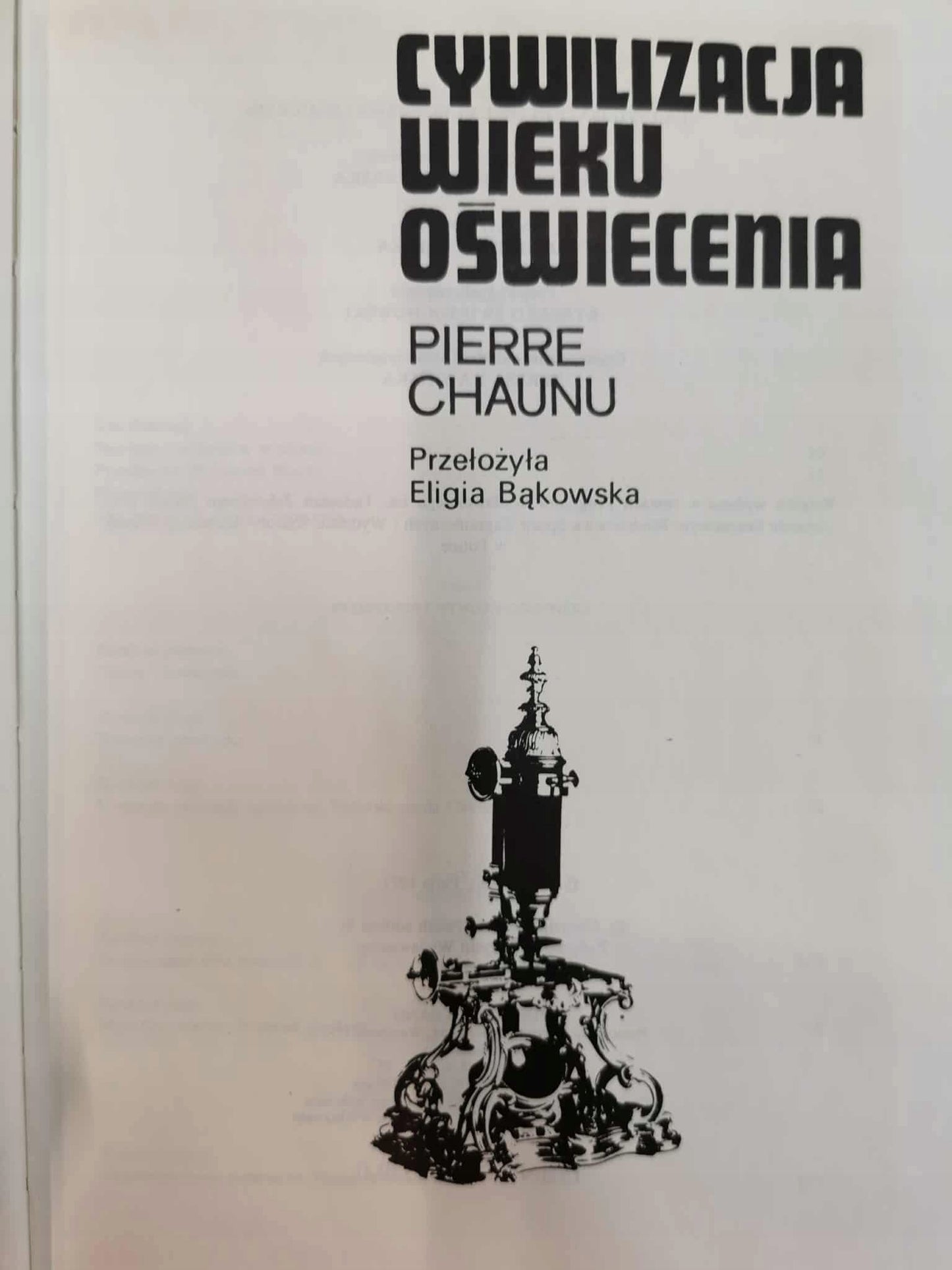 CYWILIZACJA WIEKU OŚWIECENIA, P. Chaunu