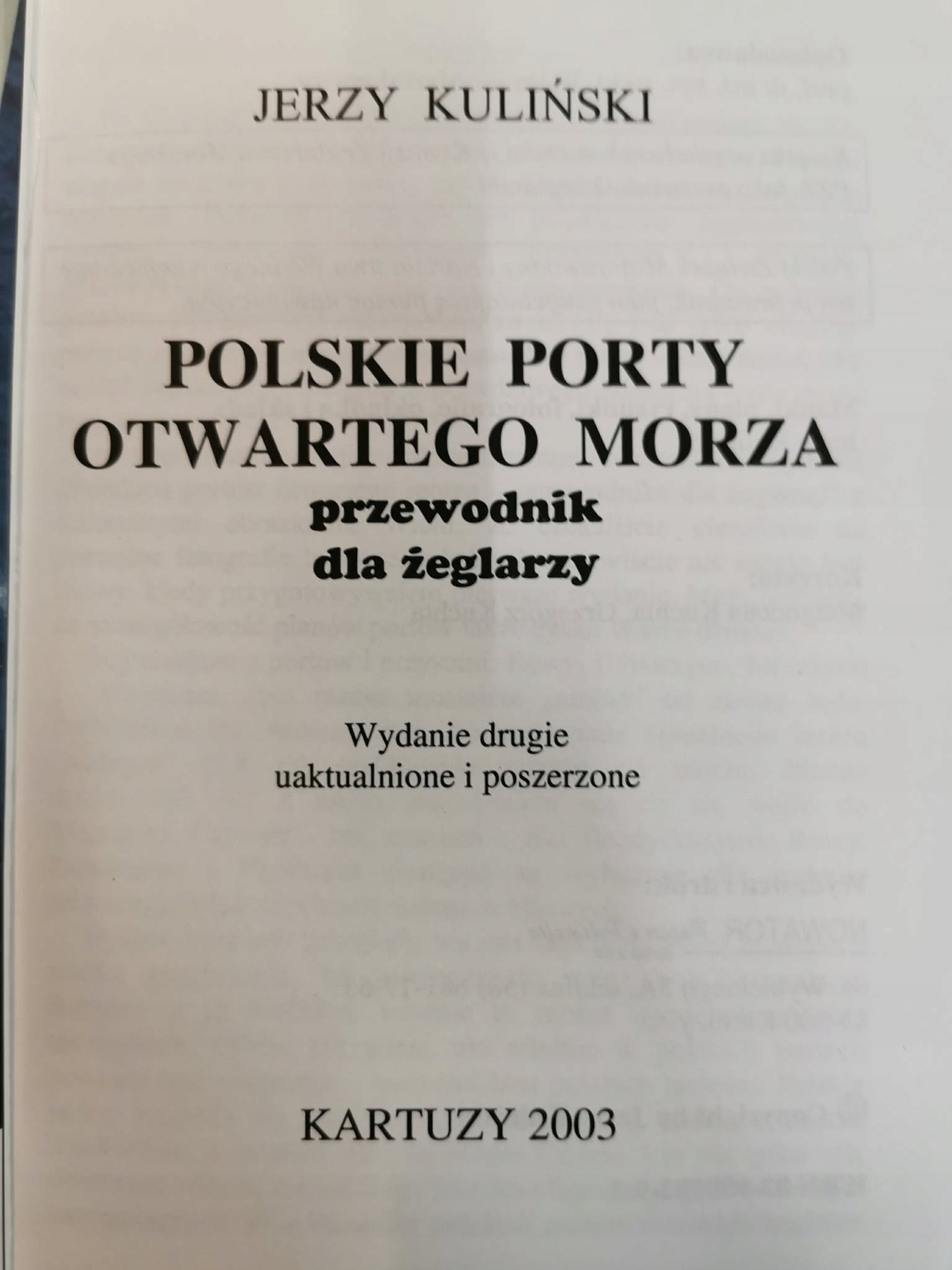 POLSKIE PORTY OTWARTEGO MORZA. PRZEWODNIK DLA ŻEGLARZY, Jerzy Kuliński