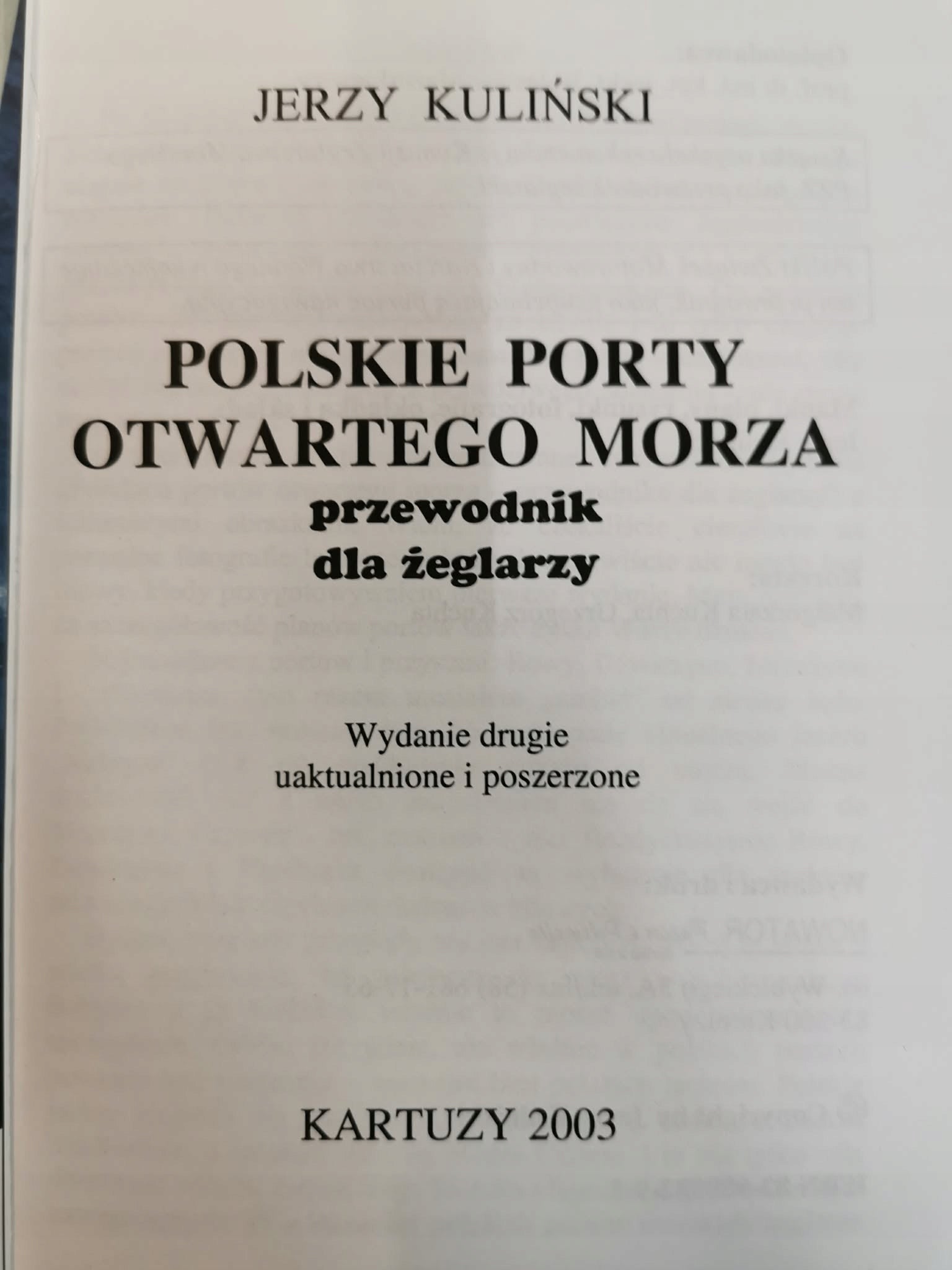 POLSKIE PORTY OTWARTEGO MORZA. PRZEWODNIK DLA ŻEGLARZY, Jerzy Kuliński