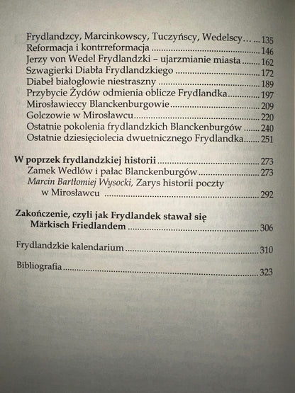Frydlandzkie dzieje Mirosławca lata 1314-1772 Jarosław Leszczełowski