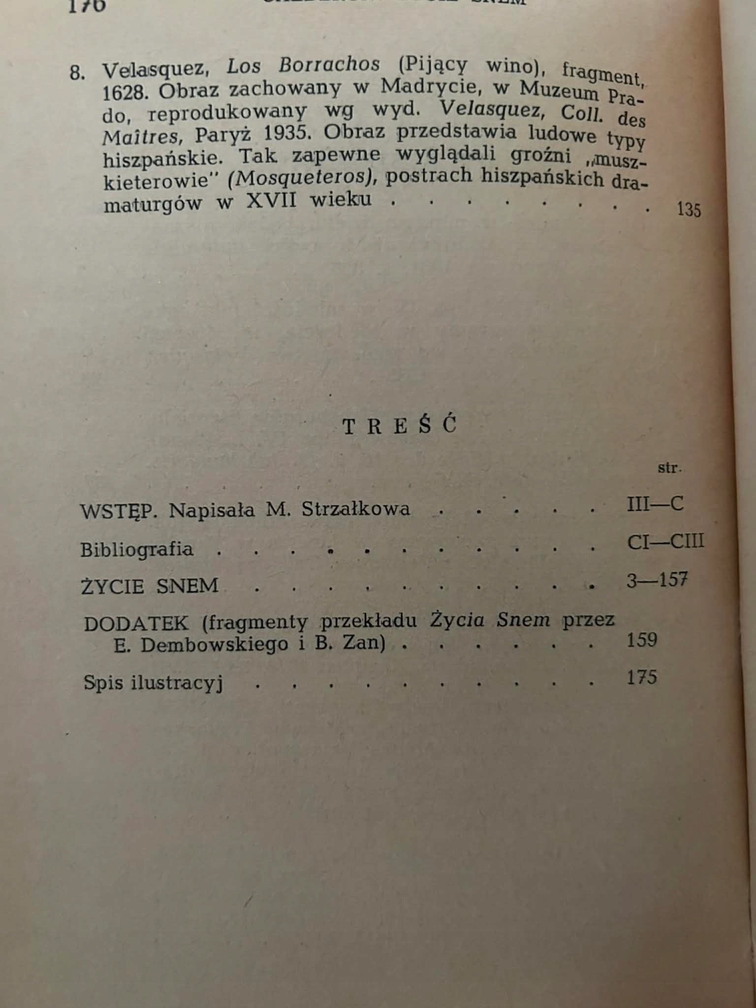 Życie snem - Pedro Calderon de la Barca [Biblioteka Narodowa, I wydanie]