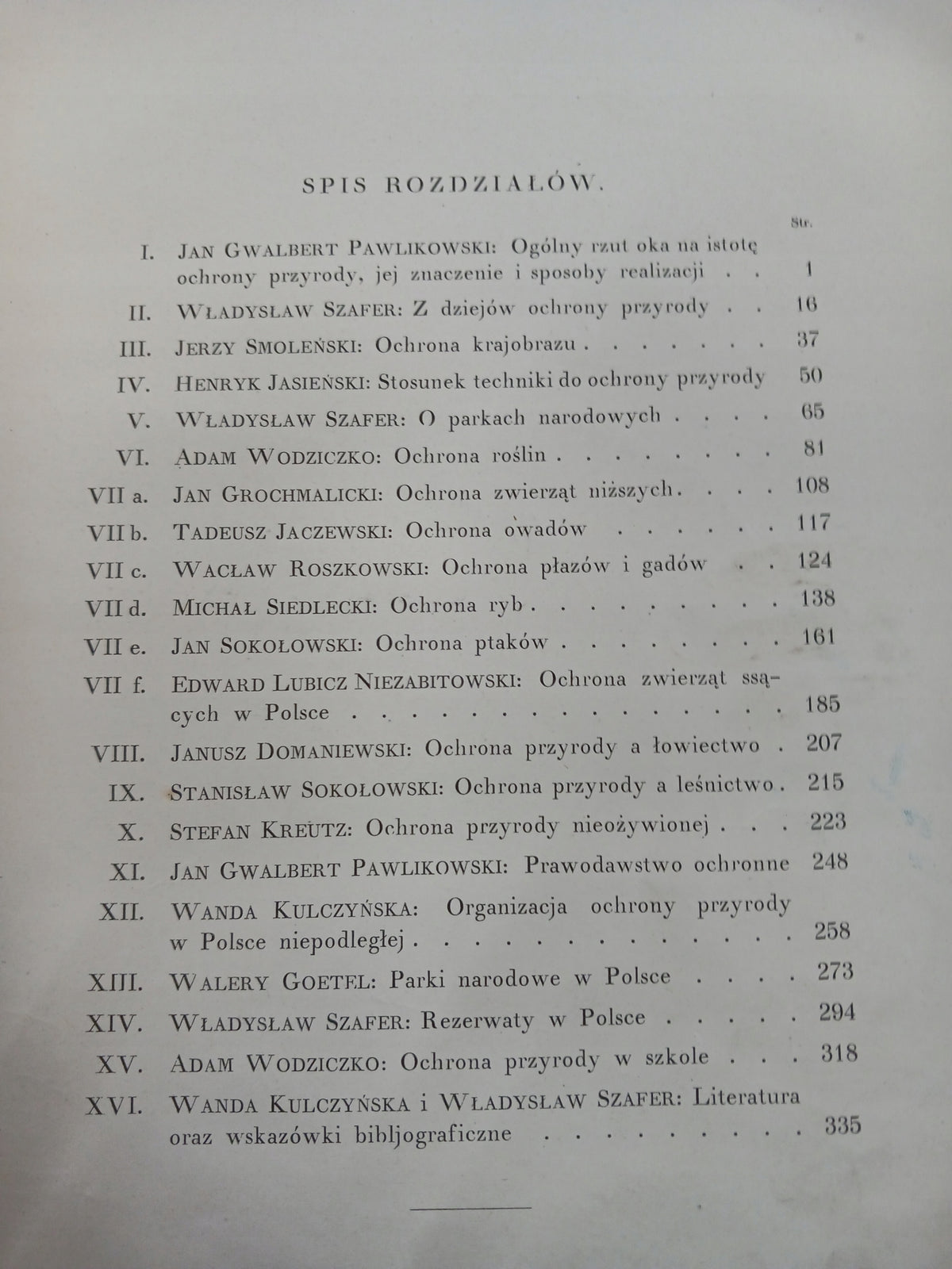 Skarby przyrody i ich ochrona red. Władysław Szafer [Warszawa 1932 rok]