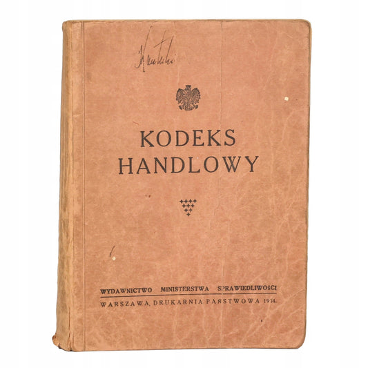 Kodeks Handlowy [Warszawa 1934]