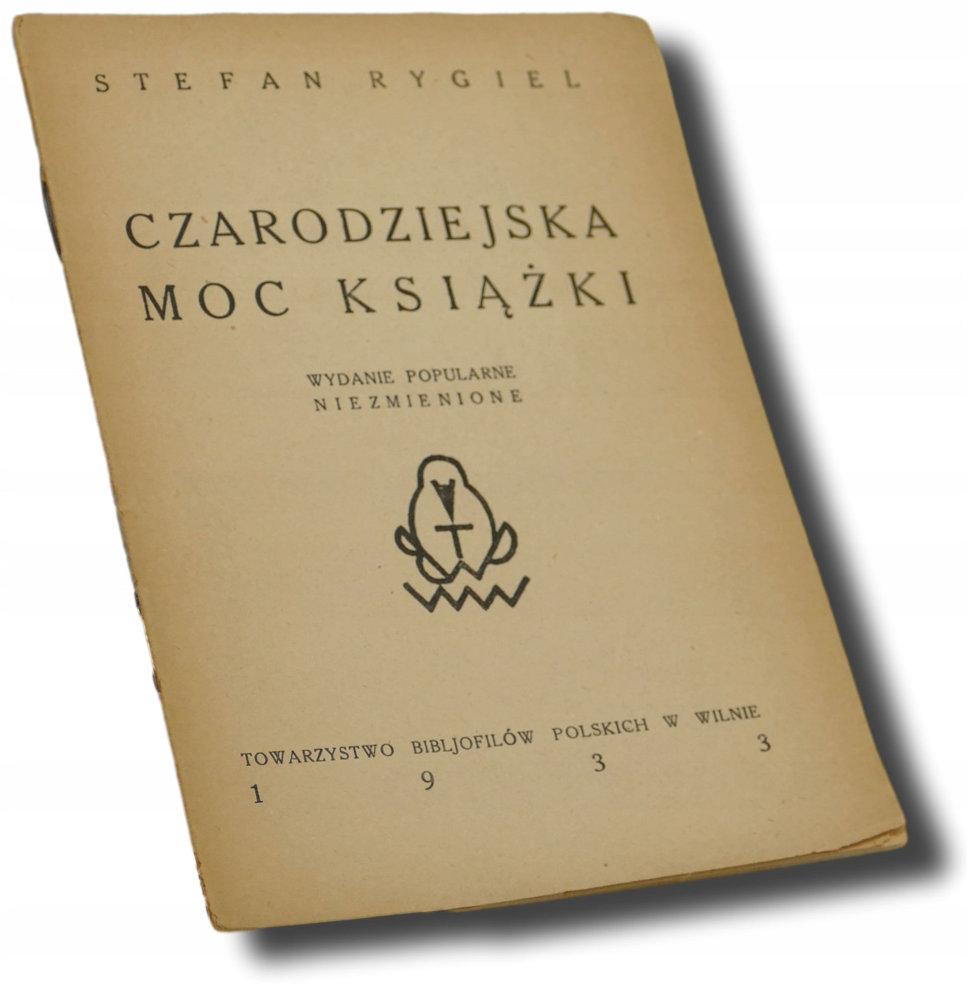 Czarodziejska moc książki Stefan Rygiel 1933 r. [exlibris L. Kokocińskiego]