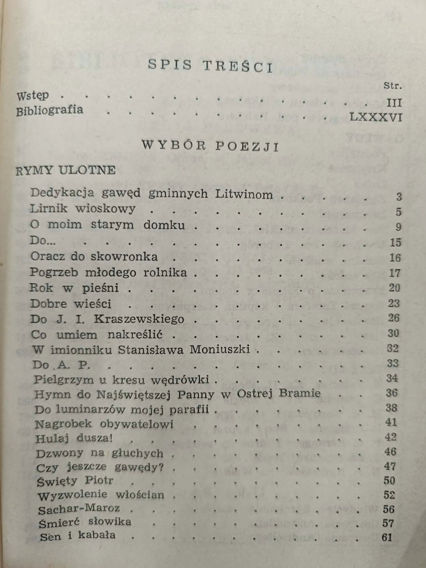 Władysław Syrokomla, Wybór poezji, Biblioteka Narodowa, Nr 54, Seria I