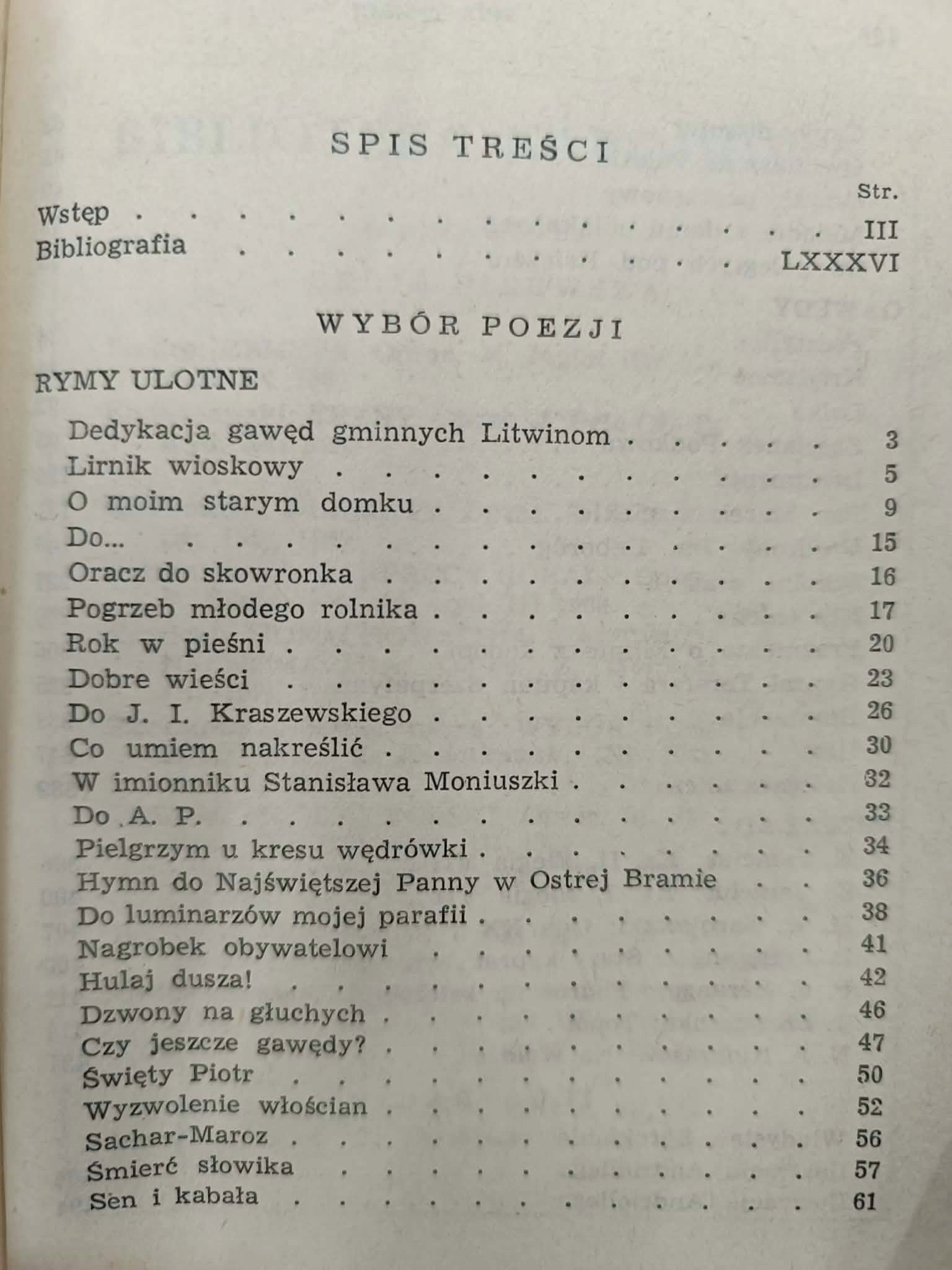 Władysław Syrokomla, Wybór poezji, Biblioteka Narodowa, Nr 54, Seria I