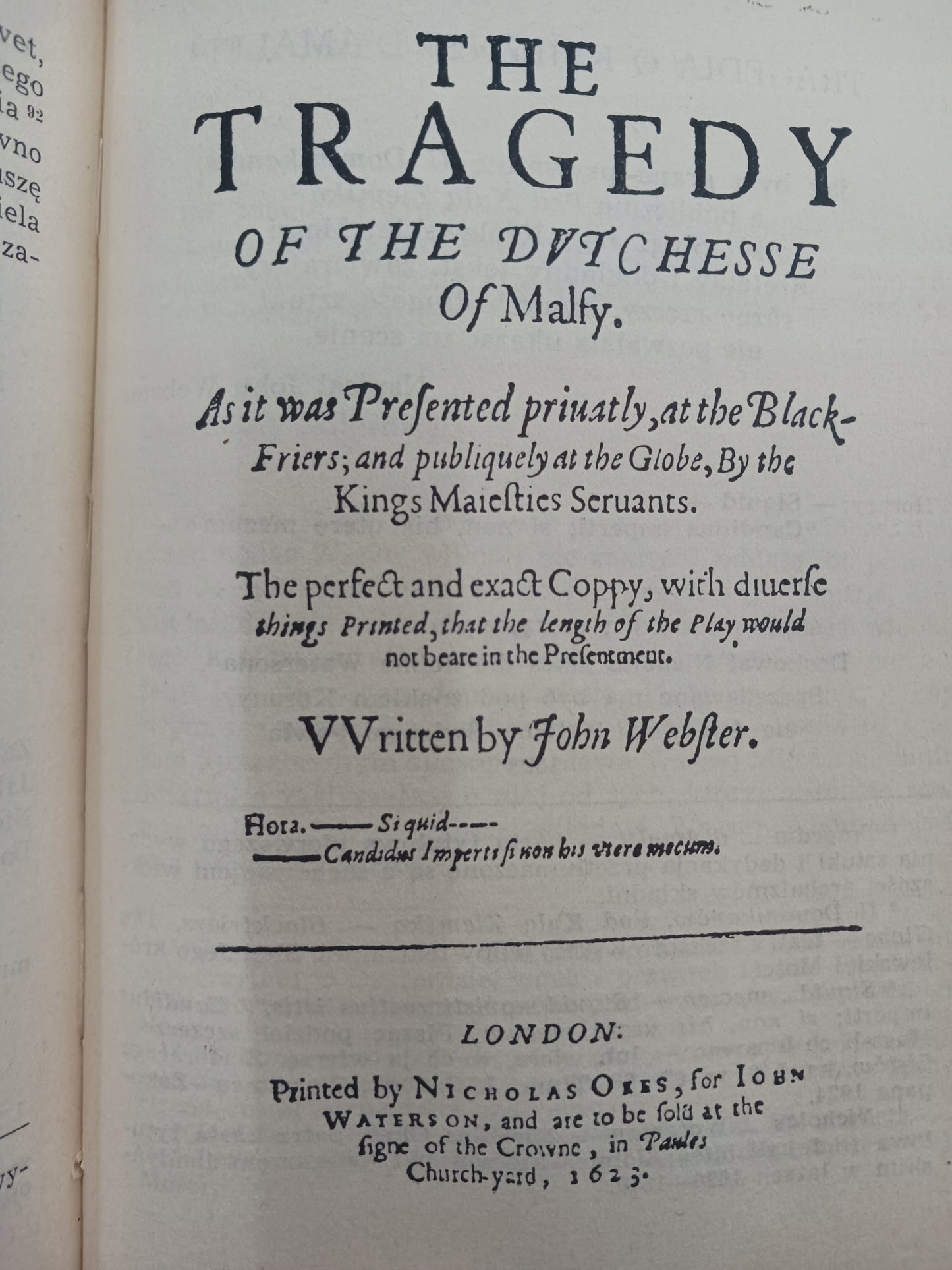 Biała Diablica Księżna D'Amalfi John Webster [Biblioteka Narodowa]