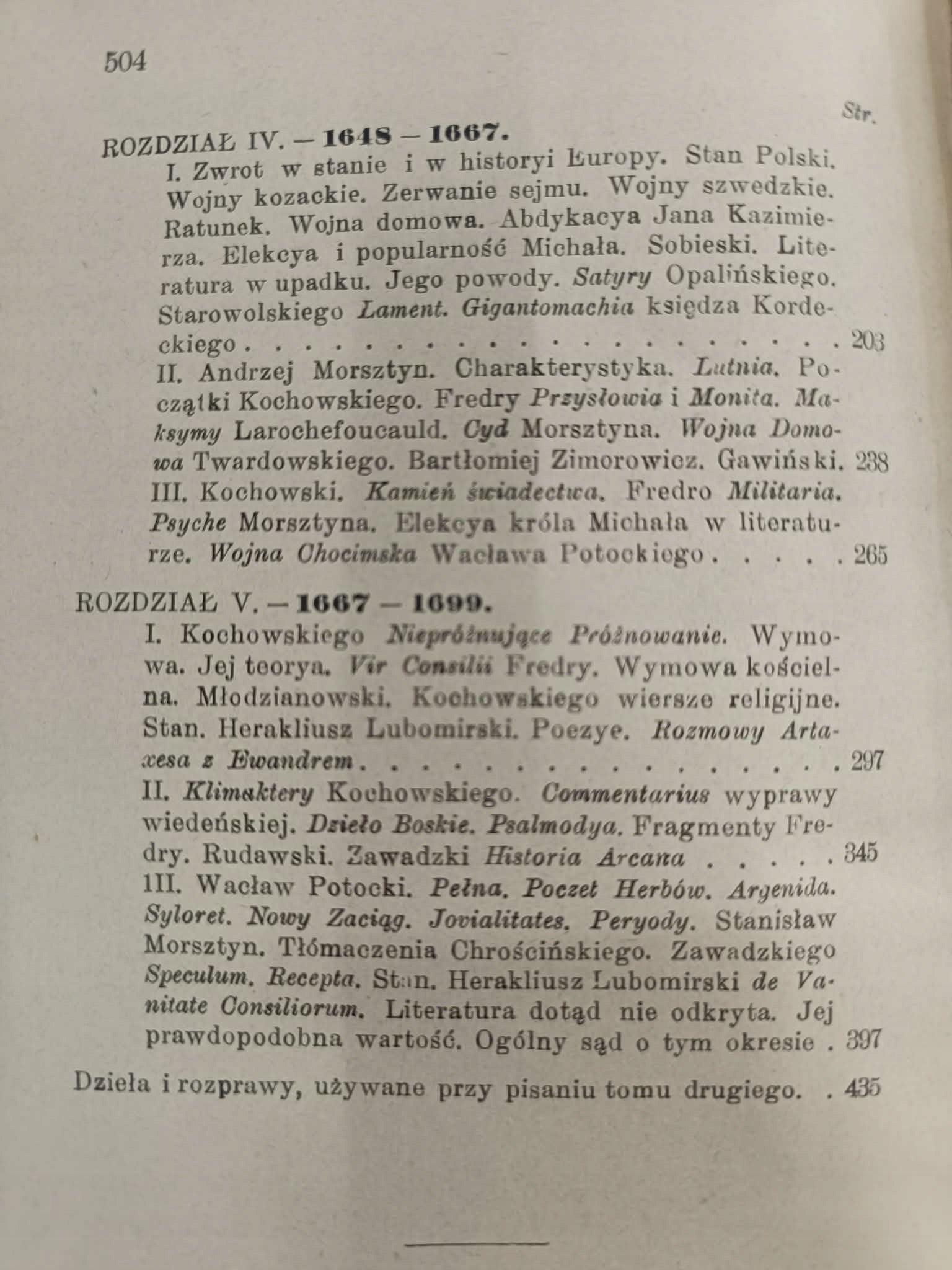 Historya literatury polskiej St. Tarnowski T. 2- Wiek XVII, T. 3-Wiek XVIII