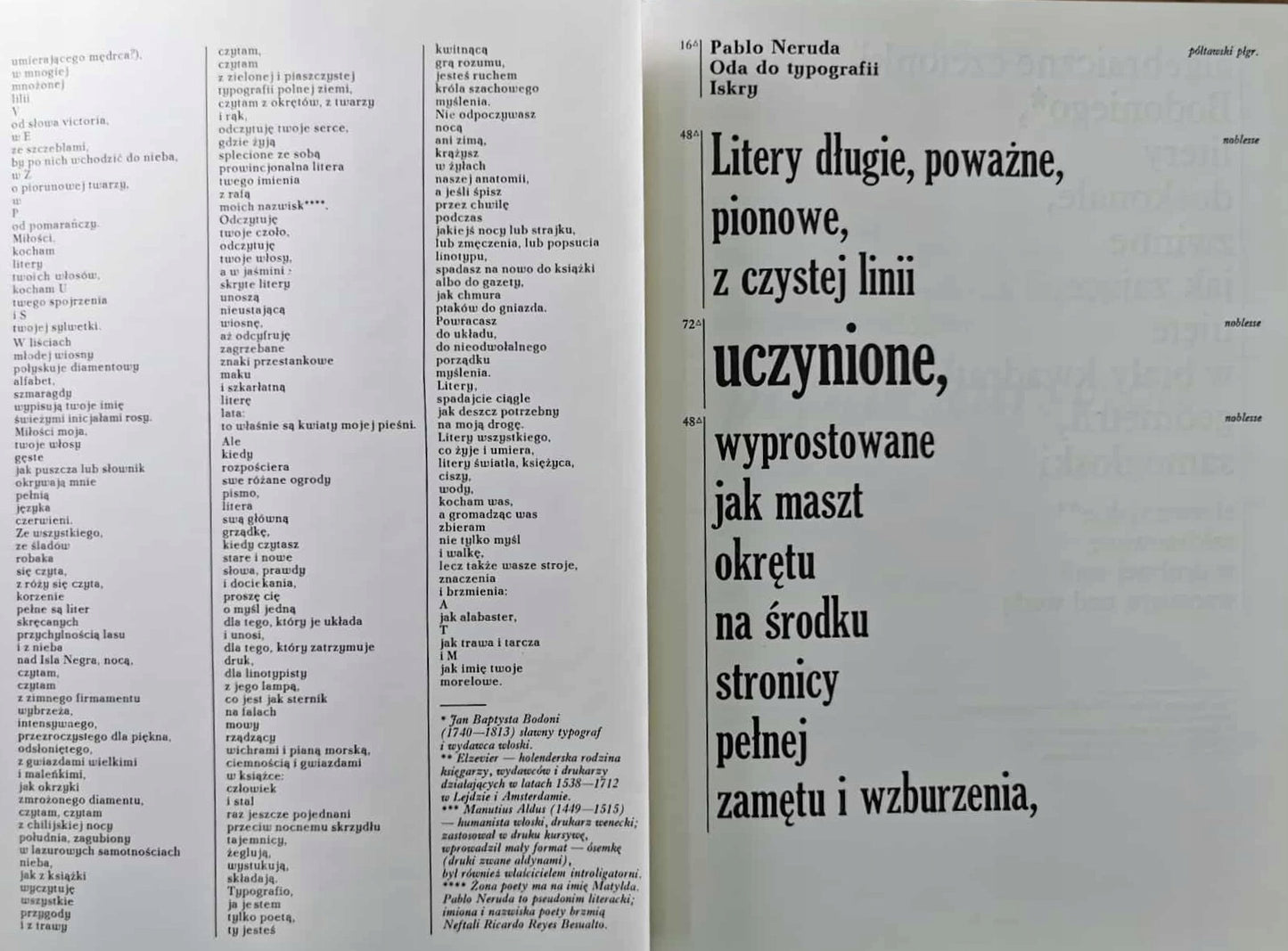 ODA DO TYPOGRAFII, PABLO NERUDA