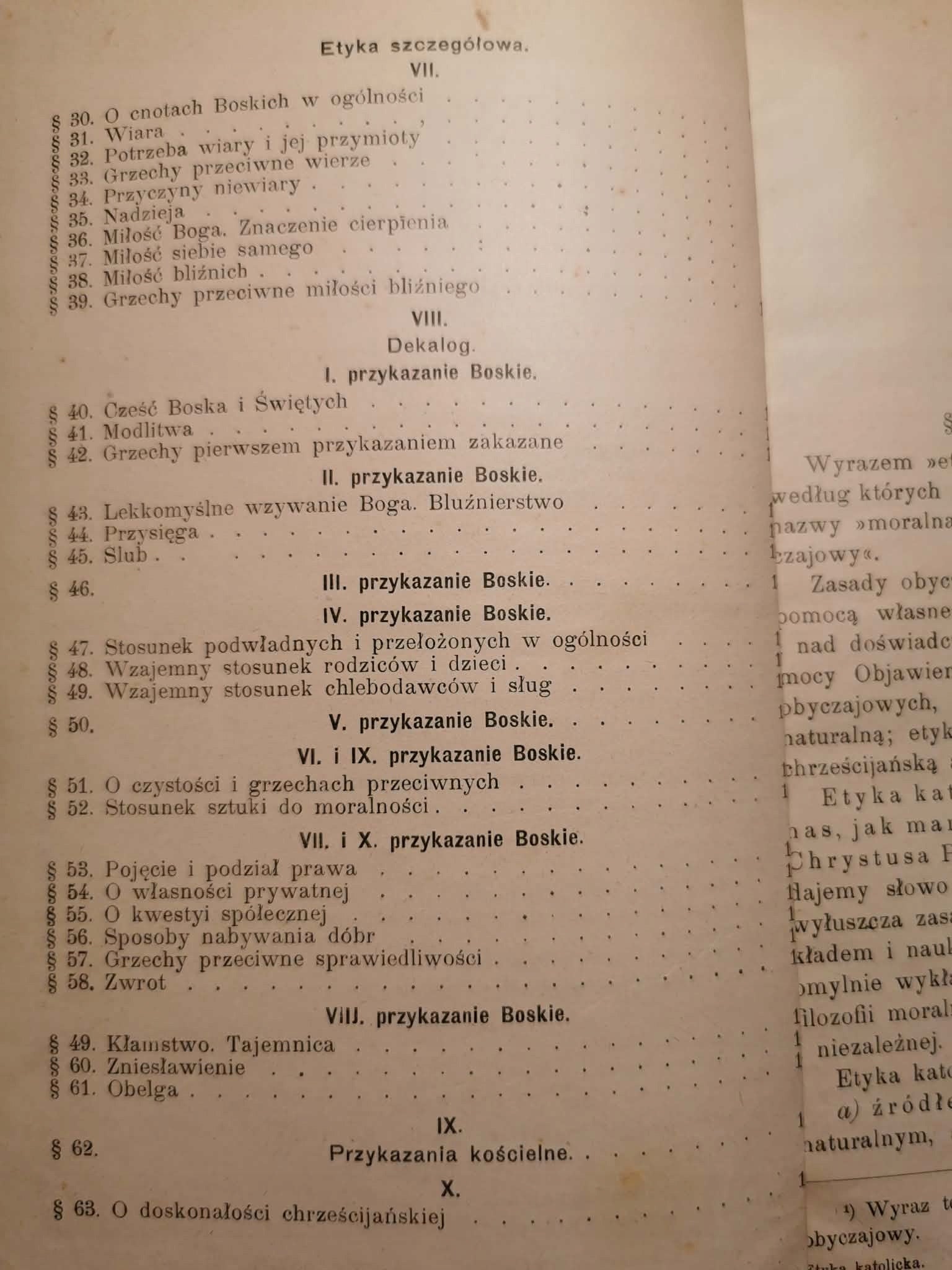 Etyka Katolicka, ks. dr. Karol Szczeklik [1907]