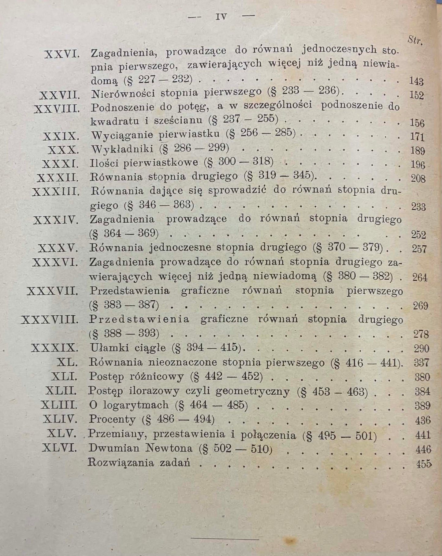 Algebra początkowa Isaac Todhunter [Gebethner i Wolff][1907]