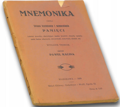 Mnemonika czyli Sztuka kształcenia i wzmacniania pamięci P. Kalina [1939]