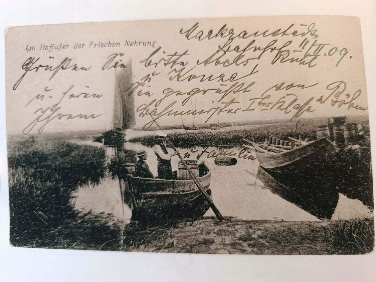 Zalew Wiślany. Szlak wodny/Ein Wasserweg. Ilustrowany przewodnik po dawnym