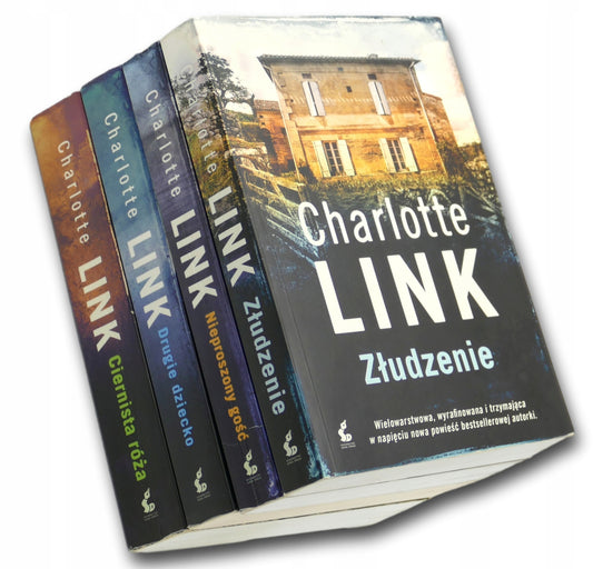 Zestaw 4 książek Charlotte Link Złudzenie, Ciernista róża, Drugie dziecko..