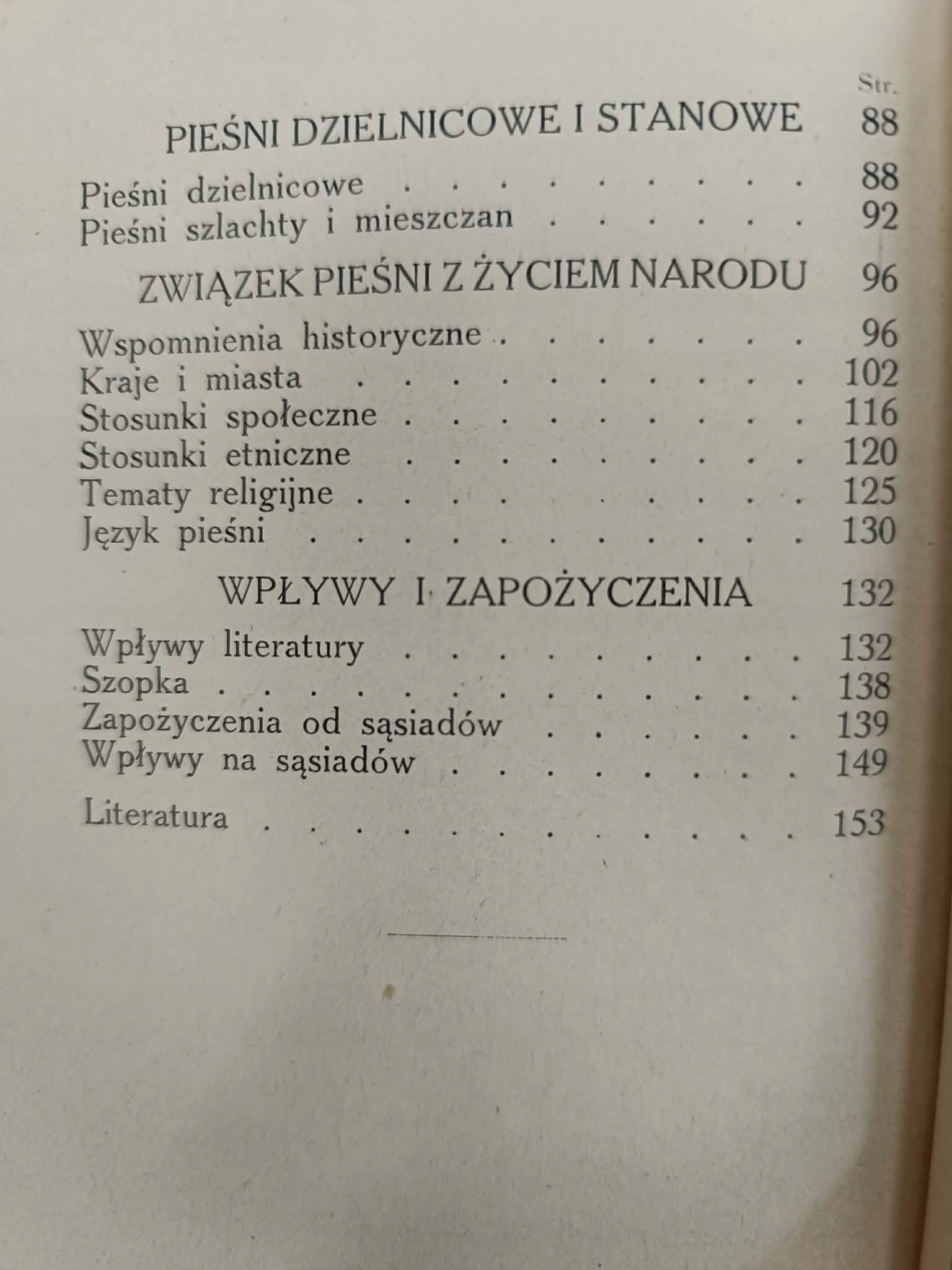 Pieśni ludu polskiego, Jan St Bystroń, Bibljoteczka Orbis, Seria III, T. 3