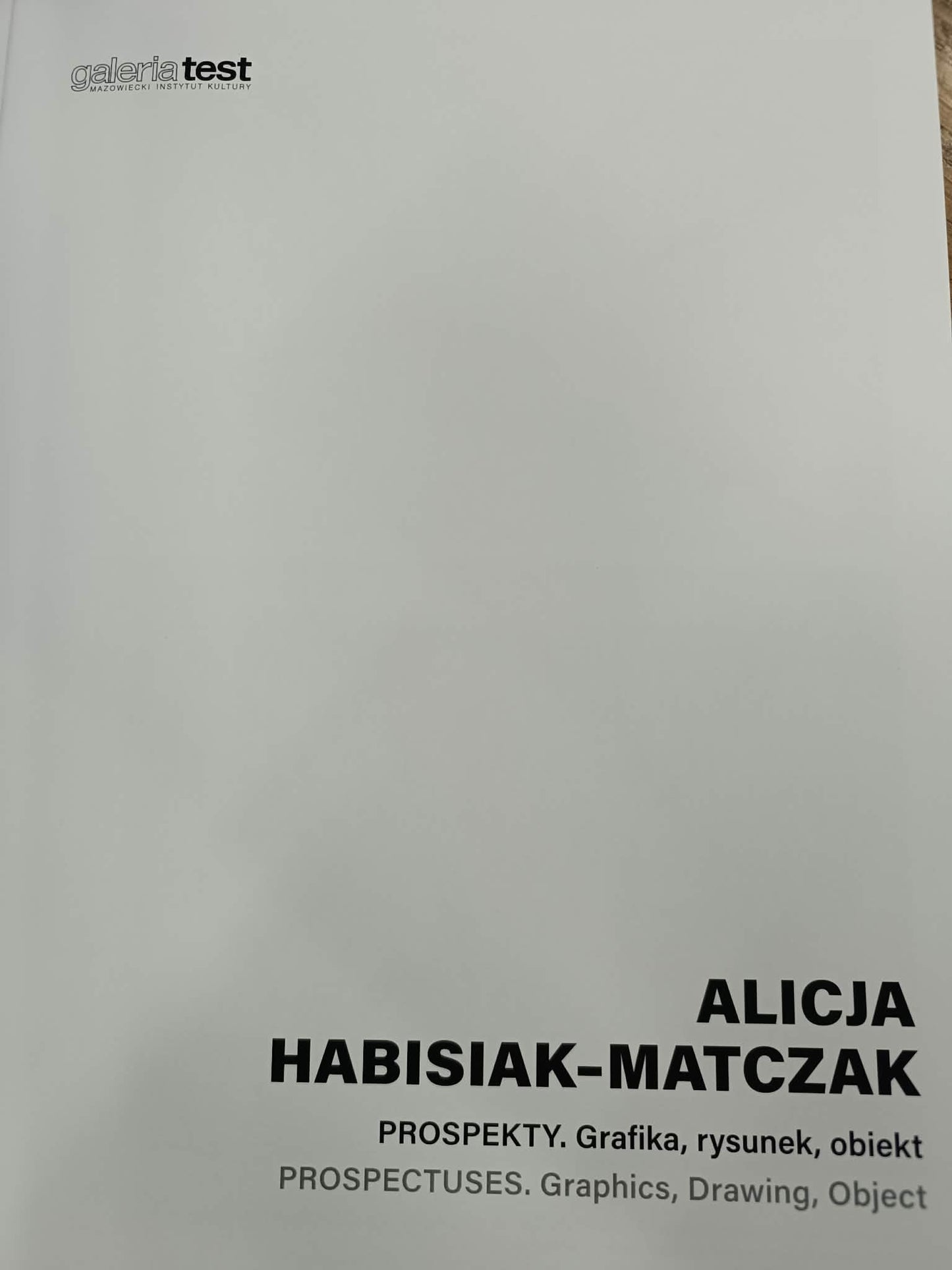 Alicja Habisiak -Matczak, Prospekty. Grafika, rysunek, obiekt, Galeria Test